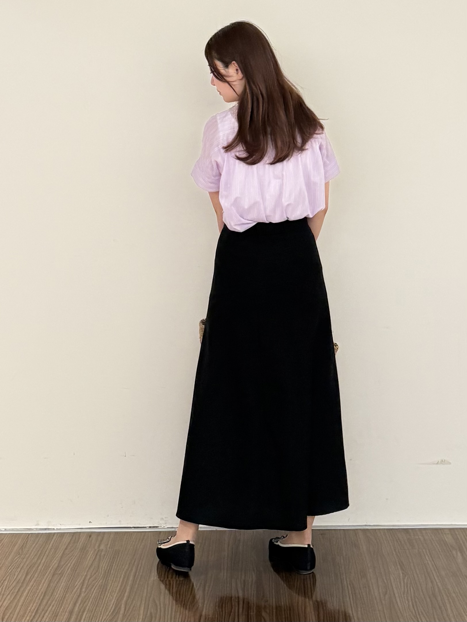 いくみさんの「INDIVI｜【洗える／軽やか】フリル衿ギャザーブラウス」を使ったコーディネート