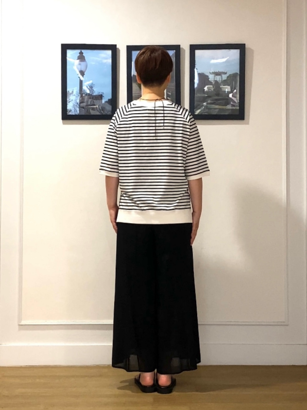 Hiroさんの「Dessin｜【UVカット/接触冷感】フォルムカットソー5分袖」を使ったコーディネート