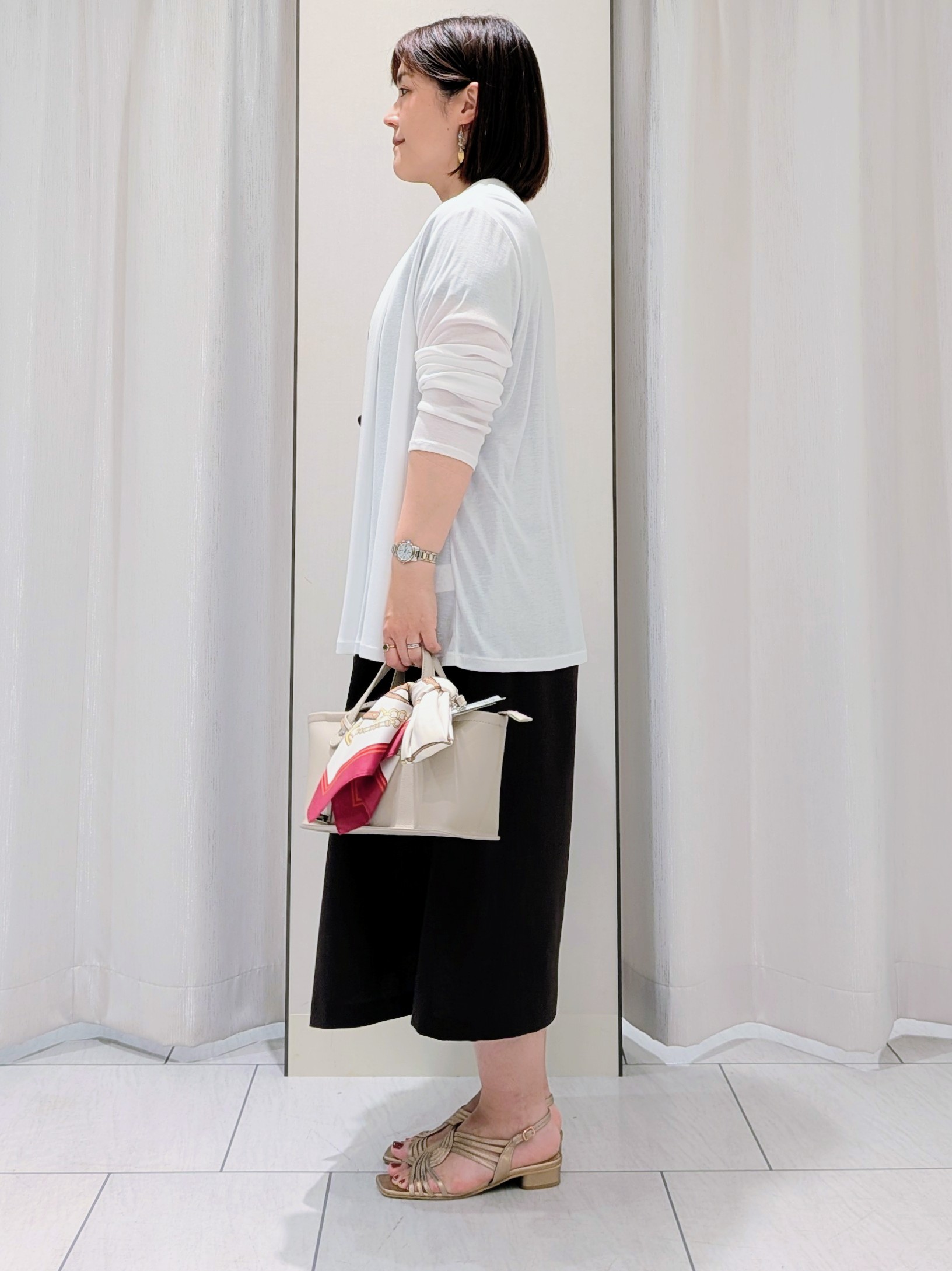 Onumaさんの「UNTITLED｜【接触冷感/UVカット/遮熱機能】フライスジャージカーディガン」を使ったコーディネート
