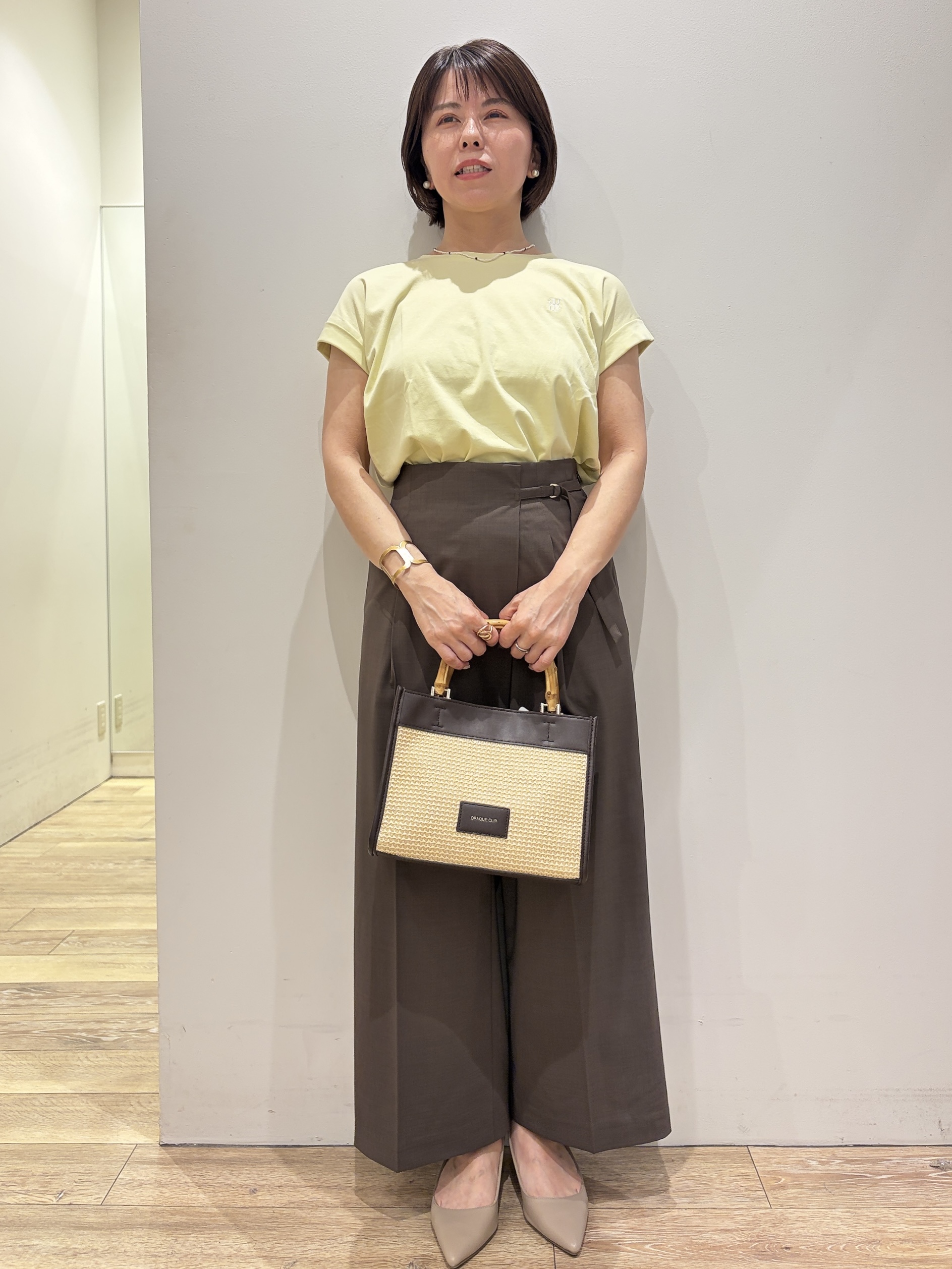 YUKOさんの「index｜【接触冷感／防シワ】ひんやり7分袖テーラードジャケット《洗濯機OK》」を使ったコーディネート