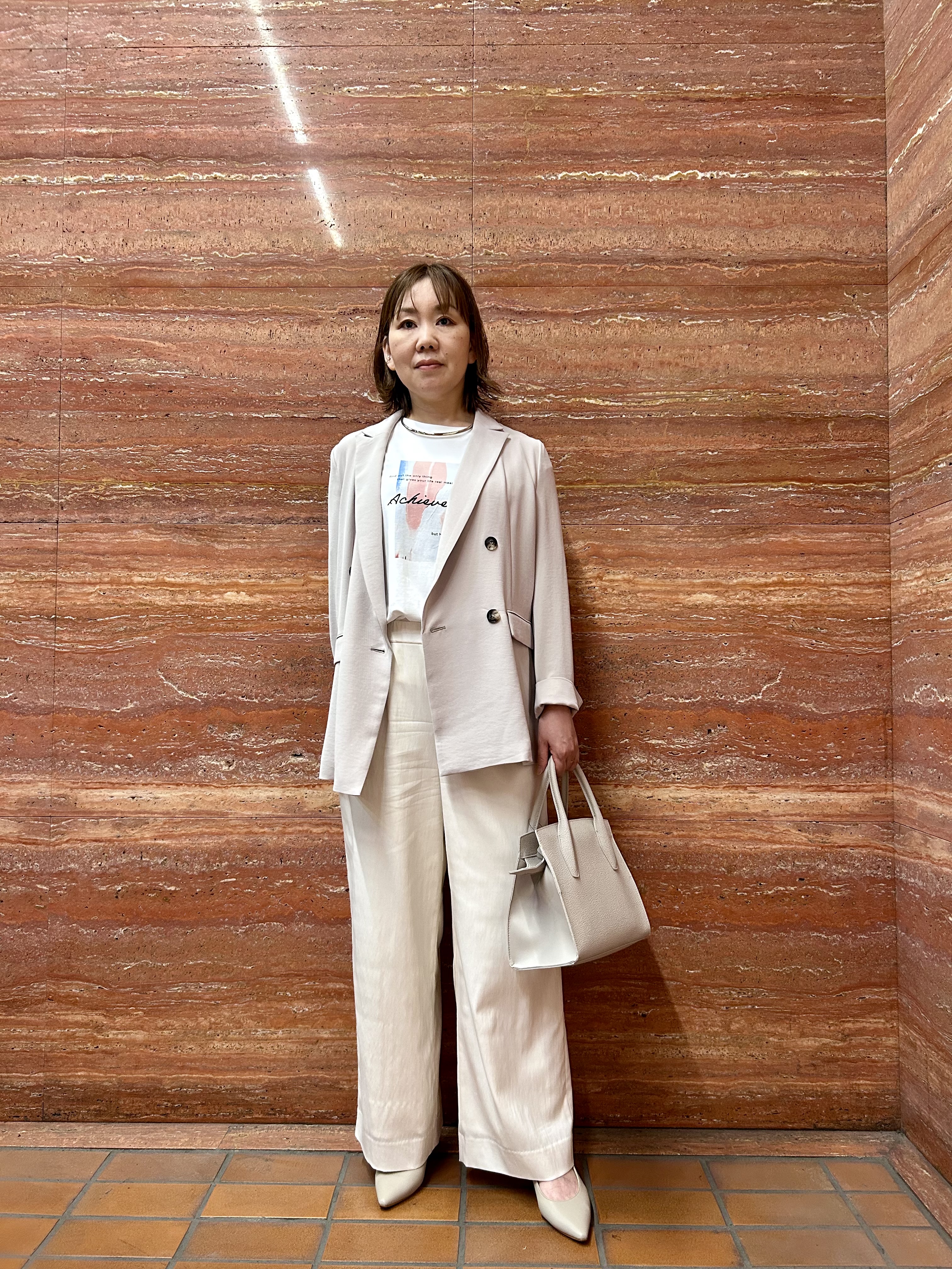 mariさんの「INDIVI｜【洗える／多機能／SETUP可】着る日傘ダブルジャケット」を使ったコーディネート