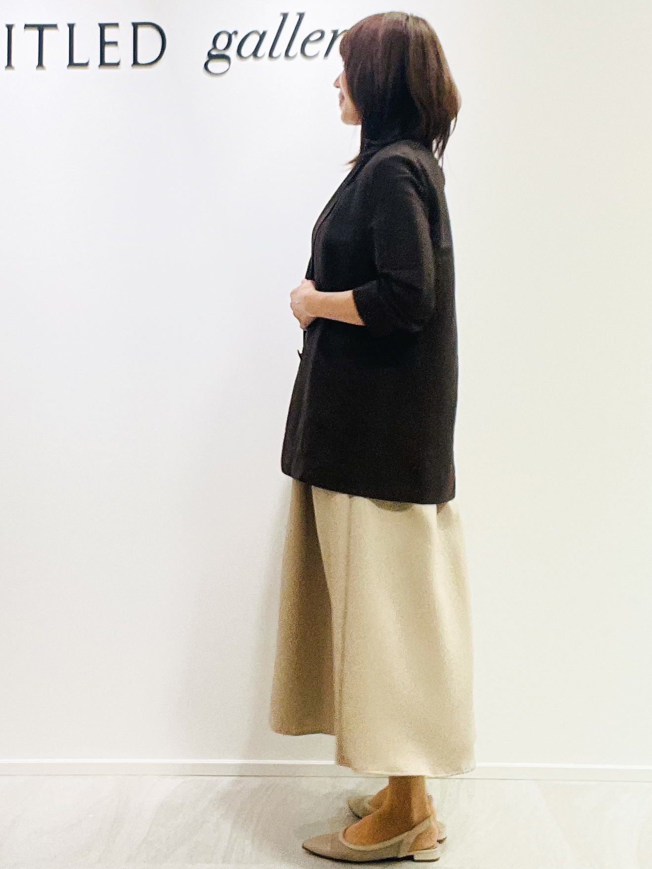 めいさんの「UNTITLED｜◆【一枚でサマ見え】ニットドッキングジャガードワンピース」を使ったコーディネート