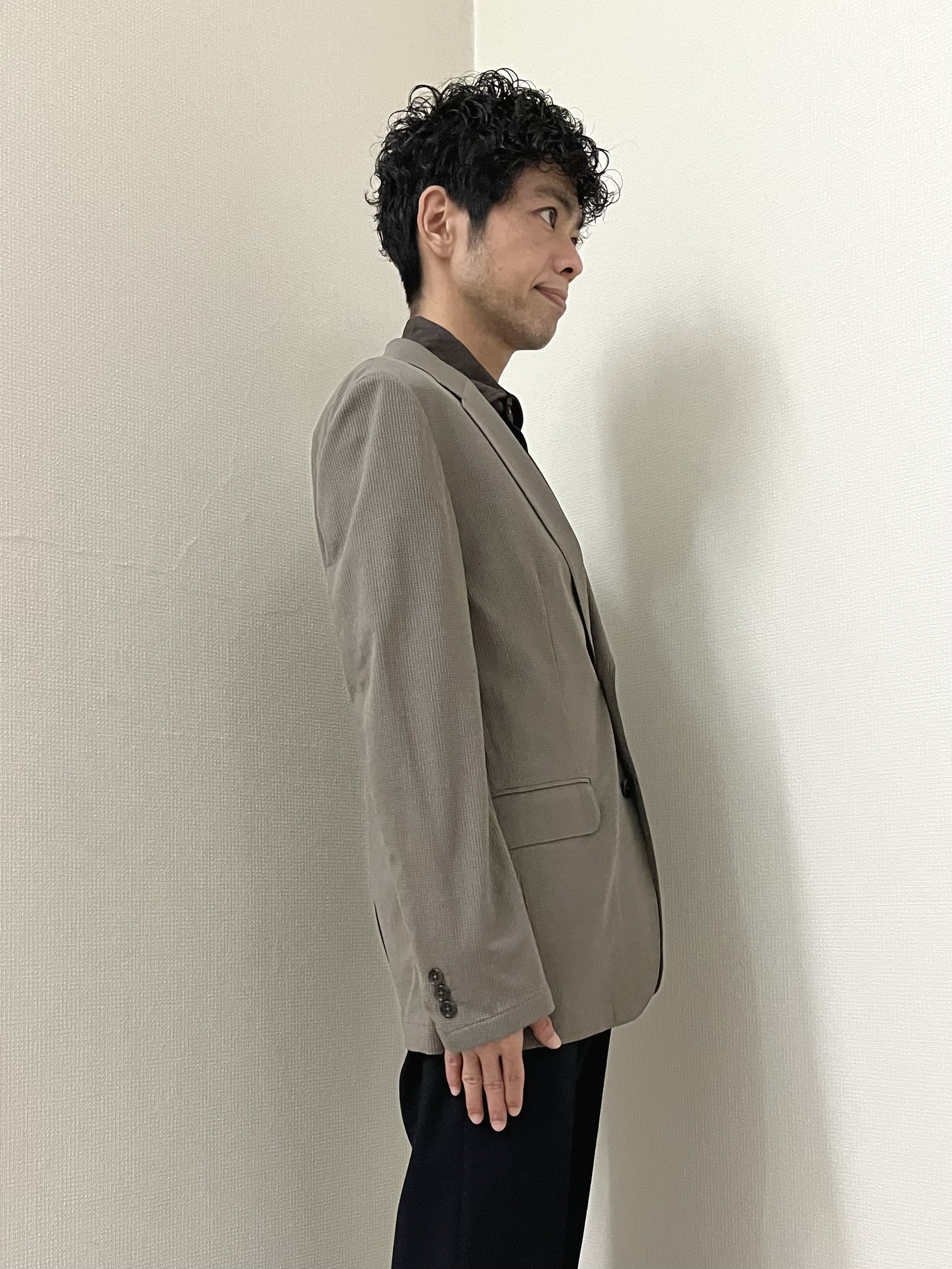 URAさんの「TAKEO KIKUCHI｜【Begin5月号掲載/通気性】トリコットサッカー ジャケット」を使ったコーディネート