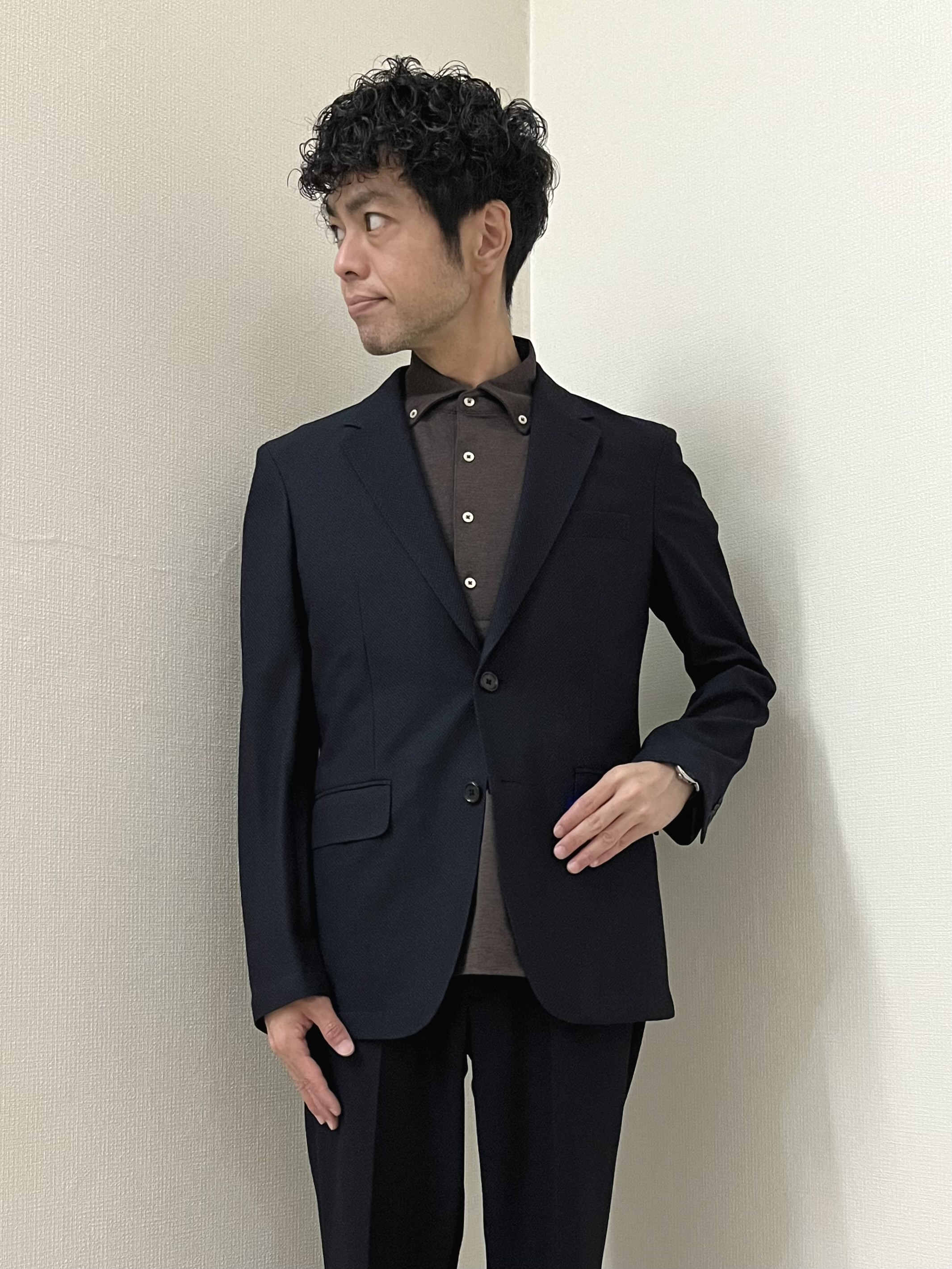 URAさんの「TAKEO KIKUCHI｜【抗菌防臭】CALCULO（R）ジャージ ジャケット」を使ったコーディネート