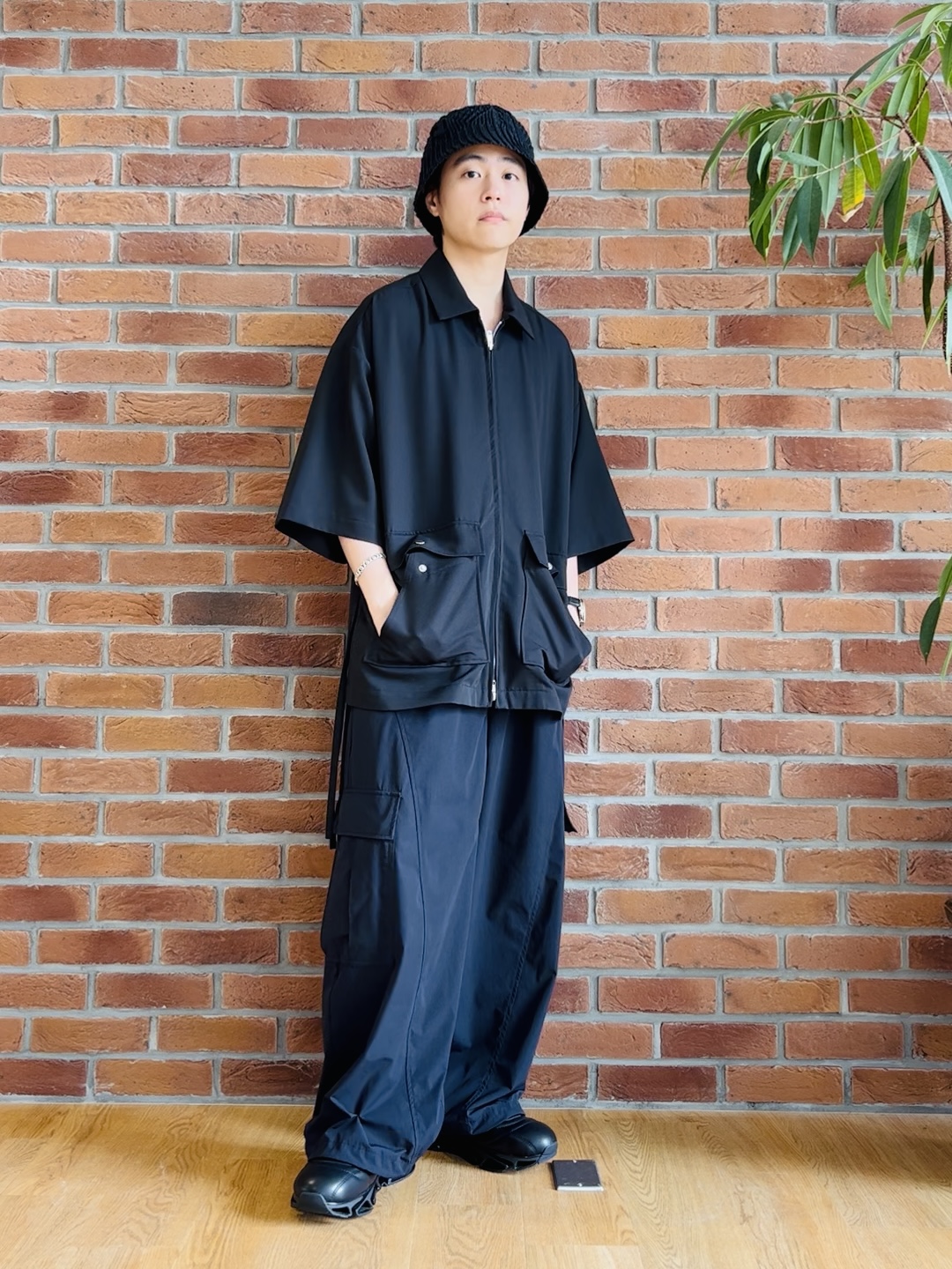 ワッキーさんの「tk.TAKEO KIKUCHI｜フロントジップシャツアウター」を使ったコーディネート