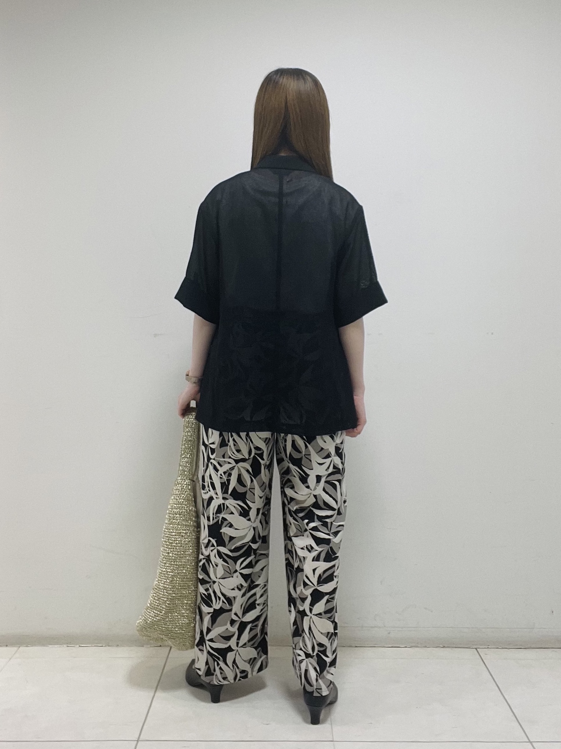 mさんの「INDIVI｜【洗える／メッシュ素材／SETUP可能】半袖シアージャケット」を使ったコーディネート