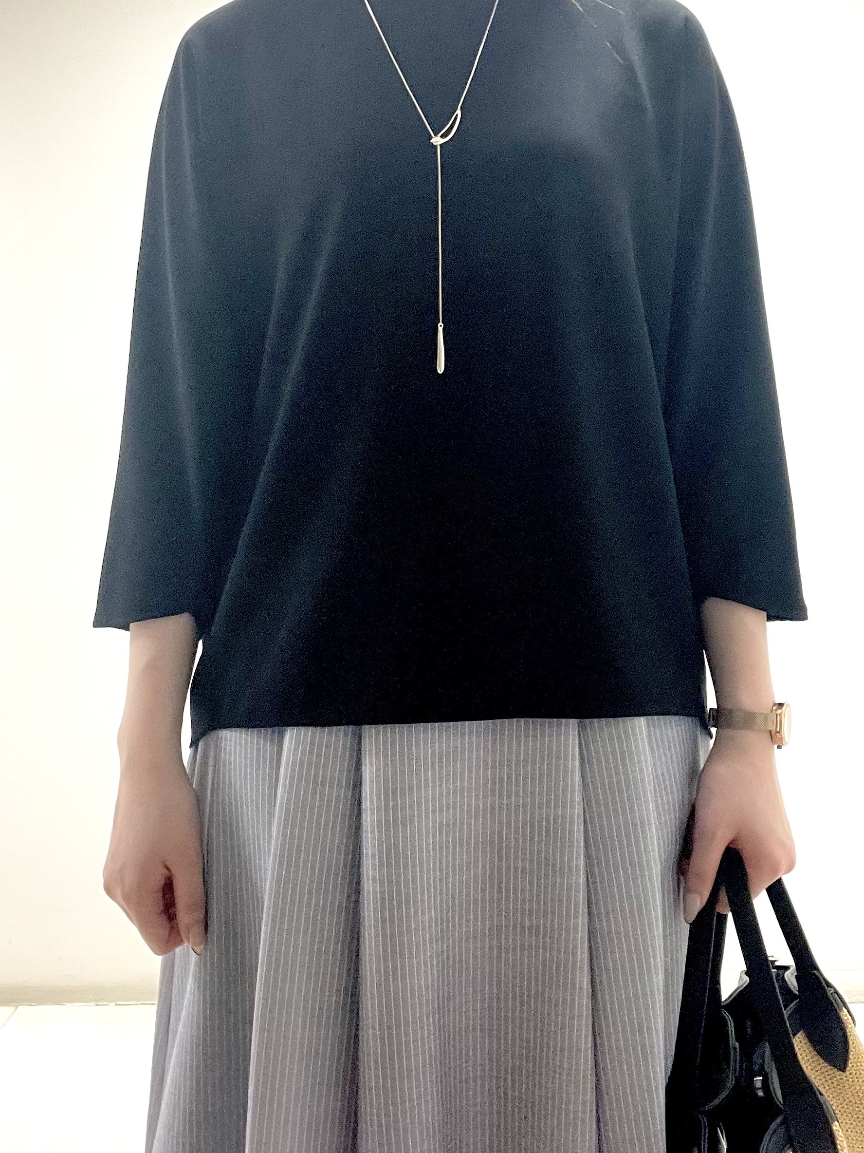 mさんの「INDIVI｜【接触冷感／透湿／着る日傘】ドルマントップス」を使ったコーディネート