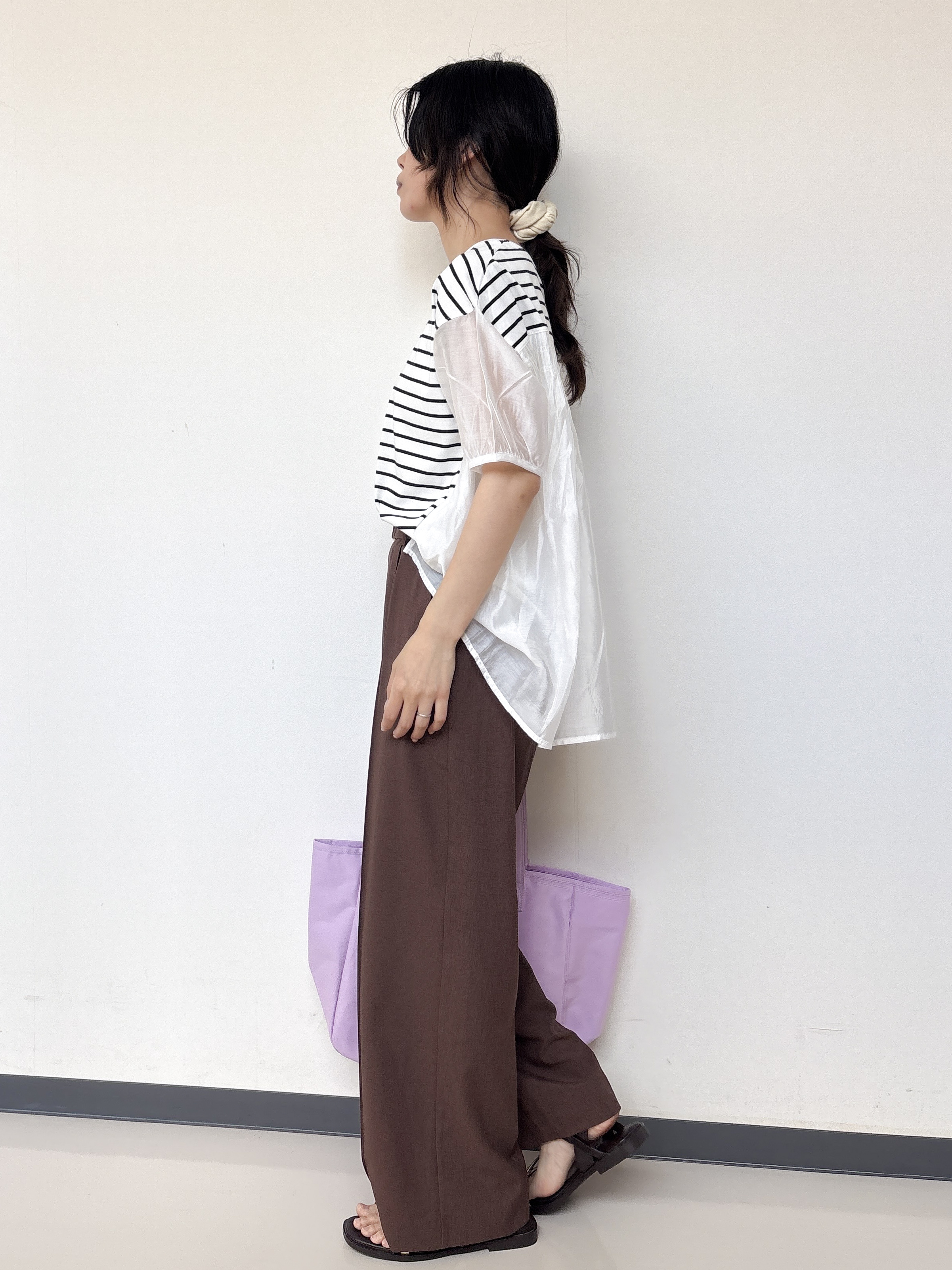 ayakaさんの「grove｜【UVカット】体型カバー叶う、バックプリーツTシャツ」を使ったコーディネート