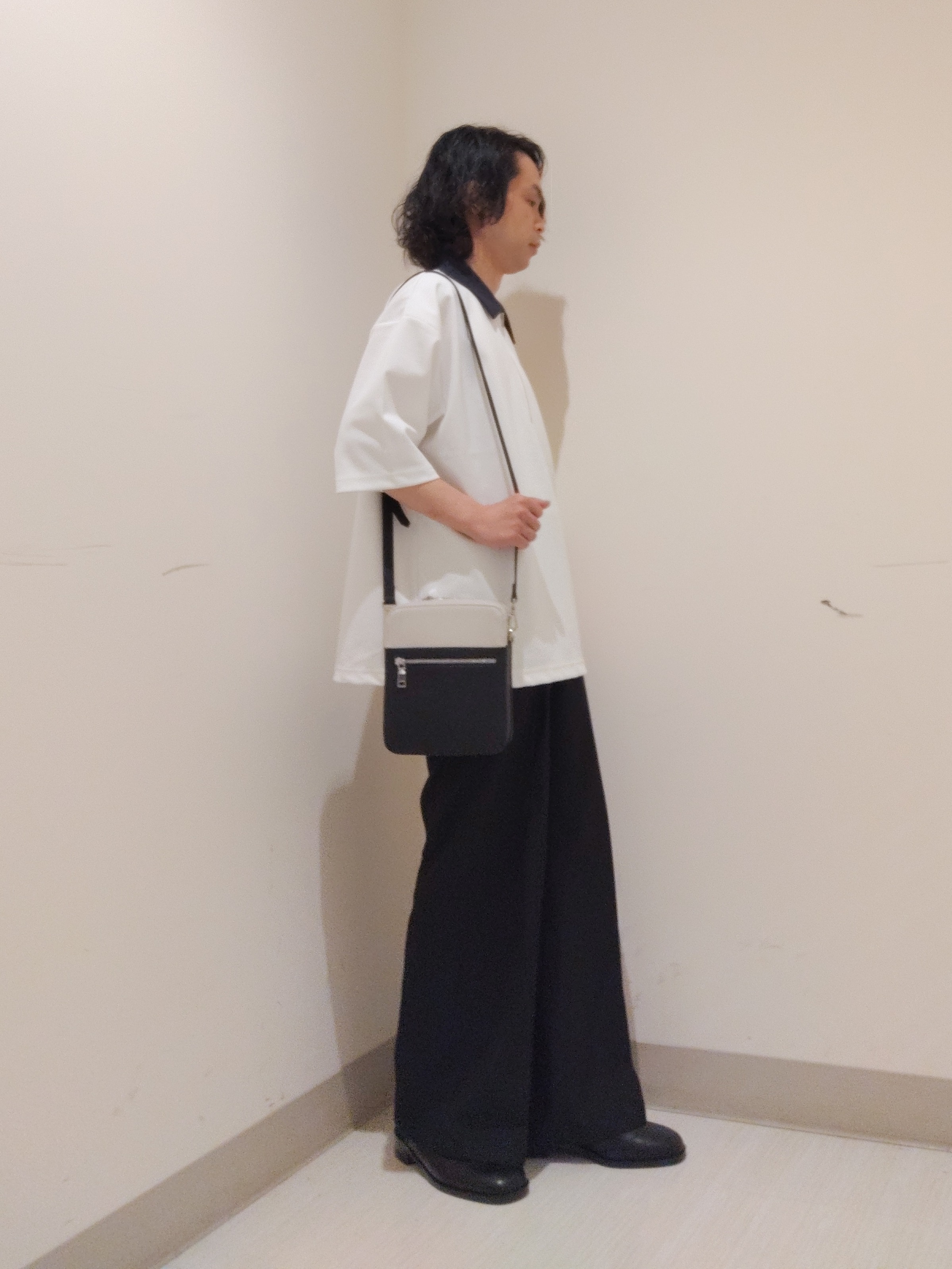NAKANOさんの「tk.TAKEO KIKUCHI｜【人気商品！】カラースイッチハーフジップポロ/ドロップショルダー/ポロシャツ/ドライタッチ」を使ったコーディネート