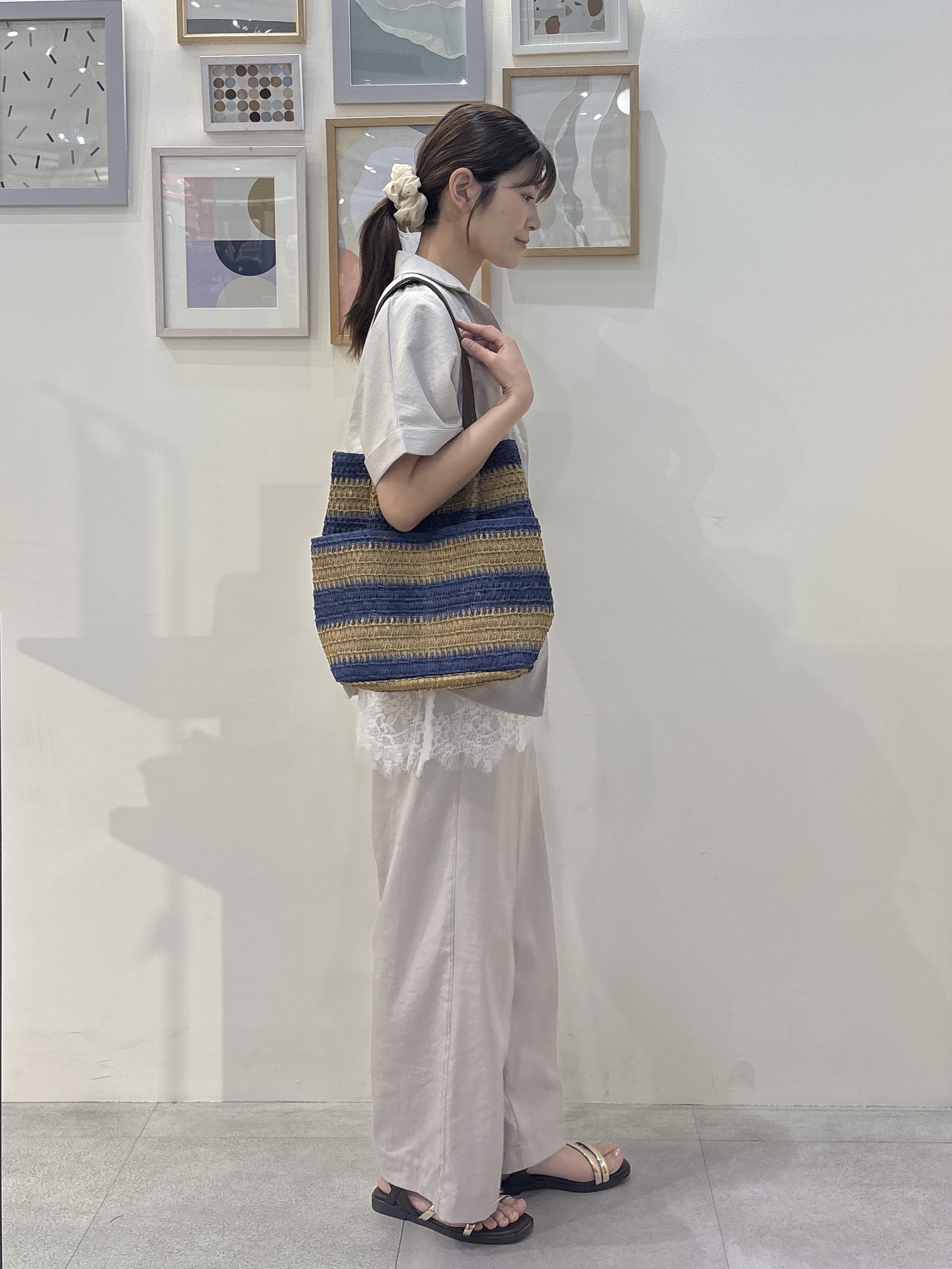 Rikaさんの「SHOO･LA･RUE｜【高レビュー/洗濯機可/セットアップ可】軽凛(かろりん) 半袖ジャケット」を使ったコーディネート