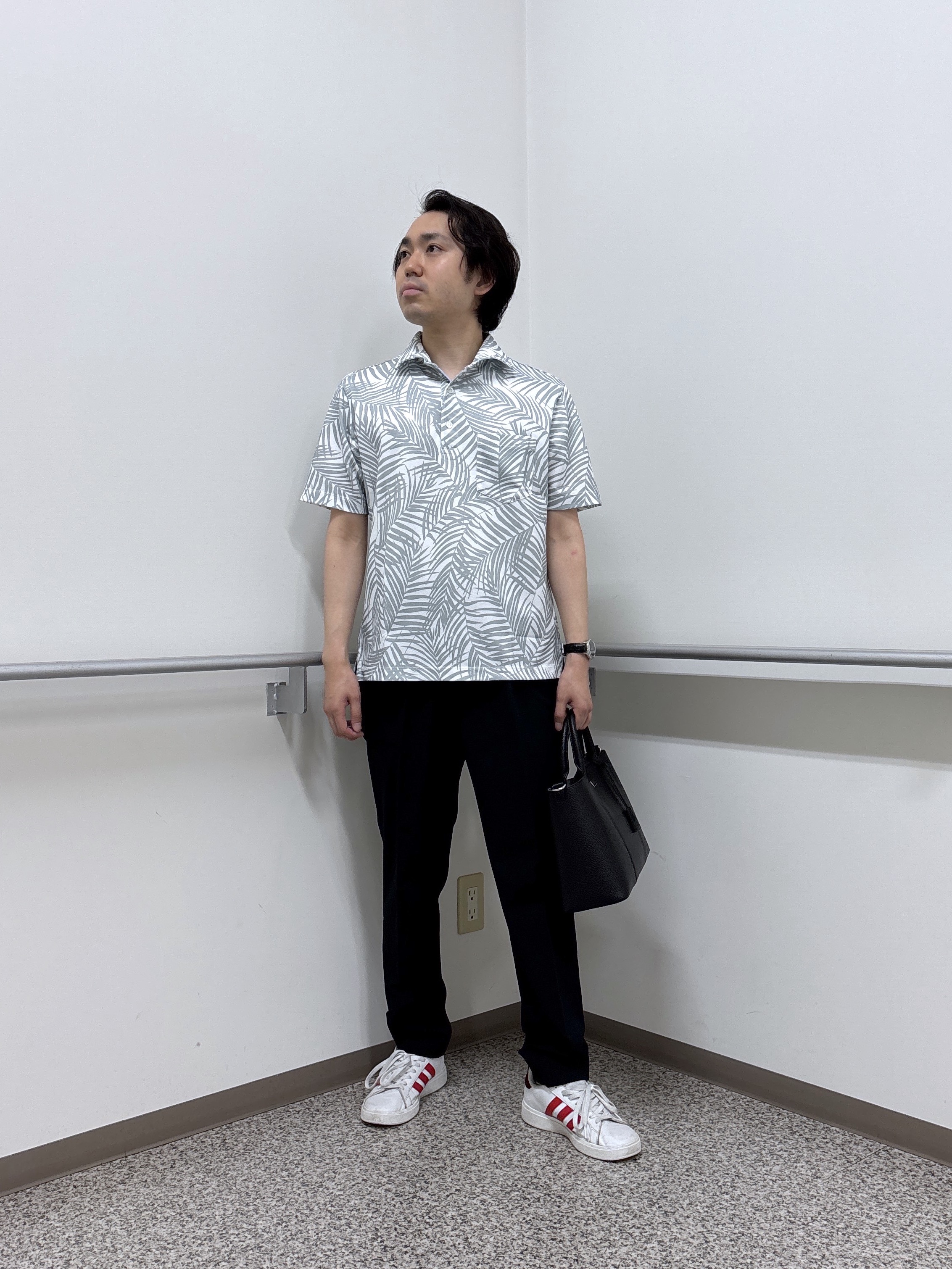 KEIさんの「TAKEO KIKUCHI｜リーフ柄ポロシャツ」を使ったコーディネート