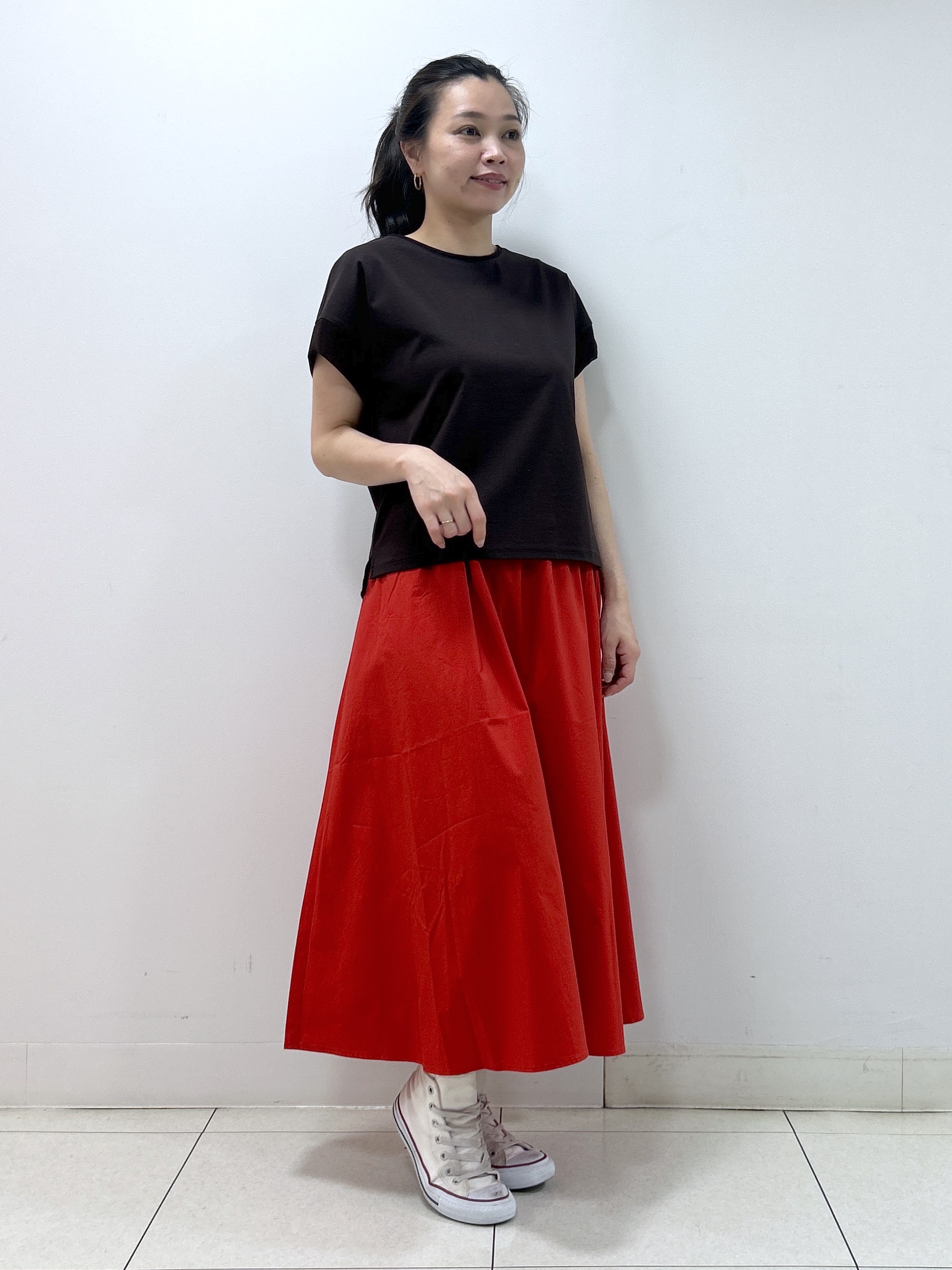 Kaiさんの「Dessin｜【UVカット/接触冷感】美光沢カットソー」を使ったコーディネート