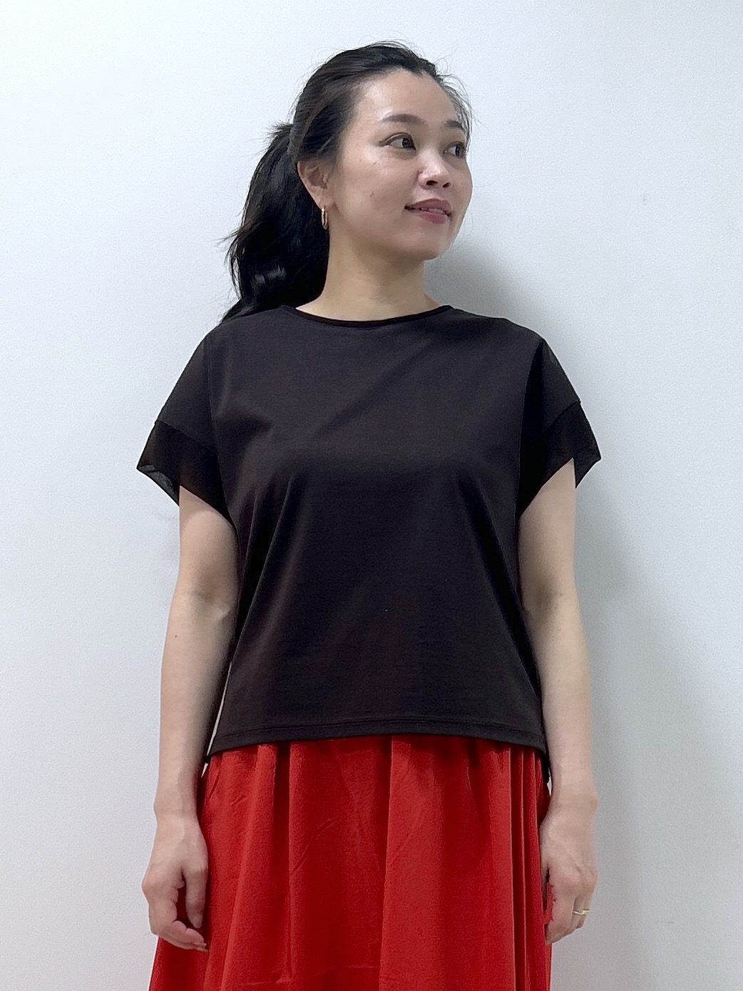 Kaiさんの「Dessin｜【UVカット/接触冷感】美光沢カットソー」を使ったコーディネート