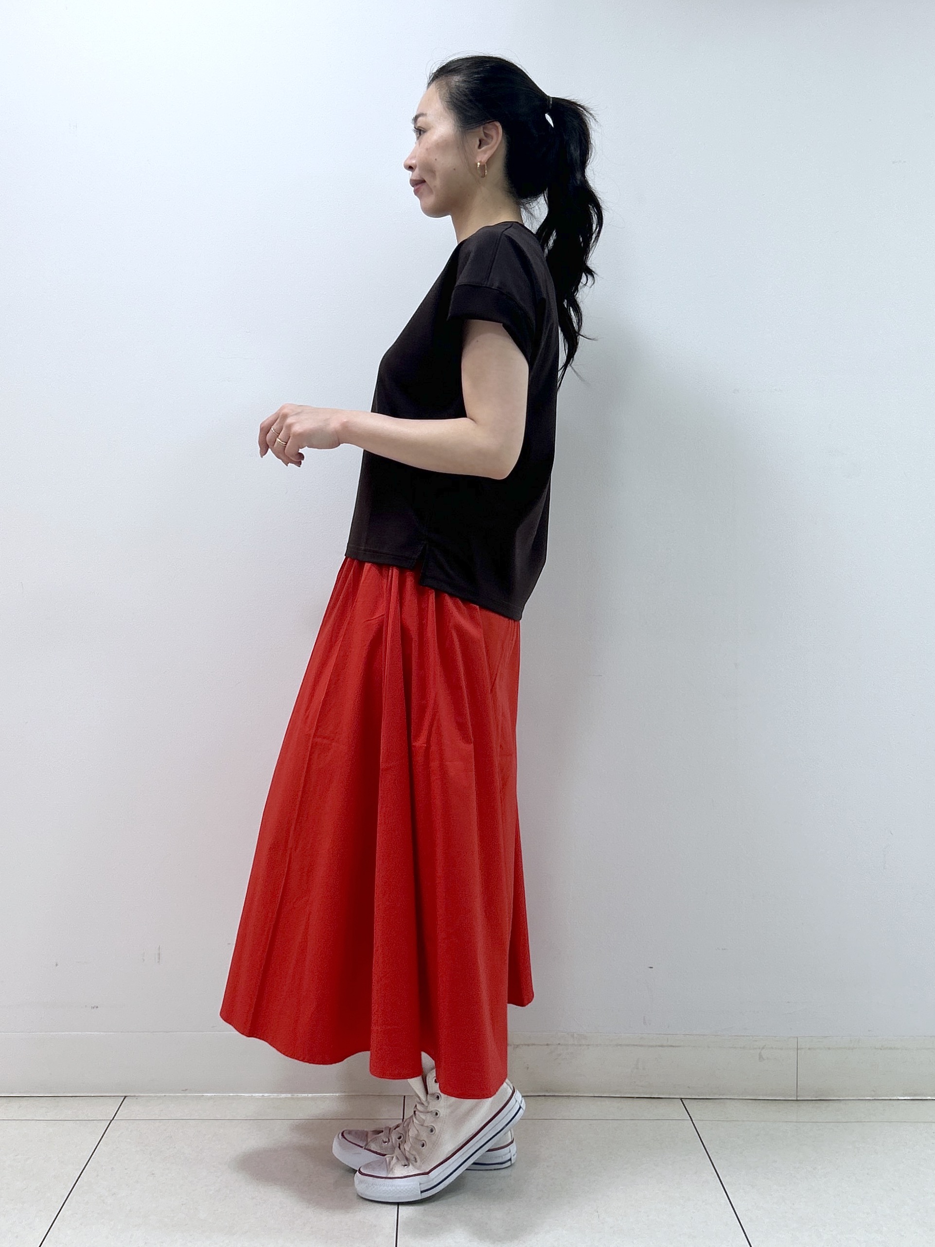 Kaiさんの「Dessin｜【UVカット/接触冷感】美光沢カットソー」を使ったコーディネート