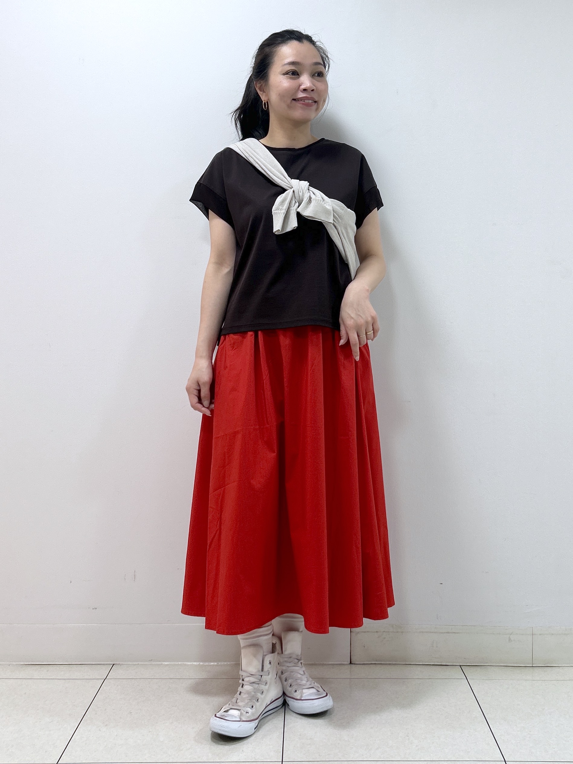 Kaiさんの「Dessin｜【UVカット/接触冷感】美光沢カットソー」を使ったコーディネート