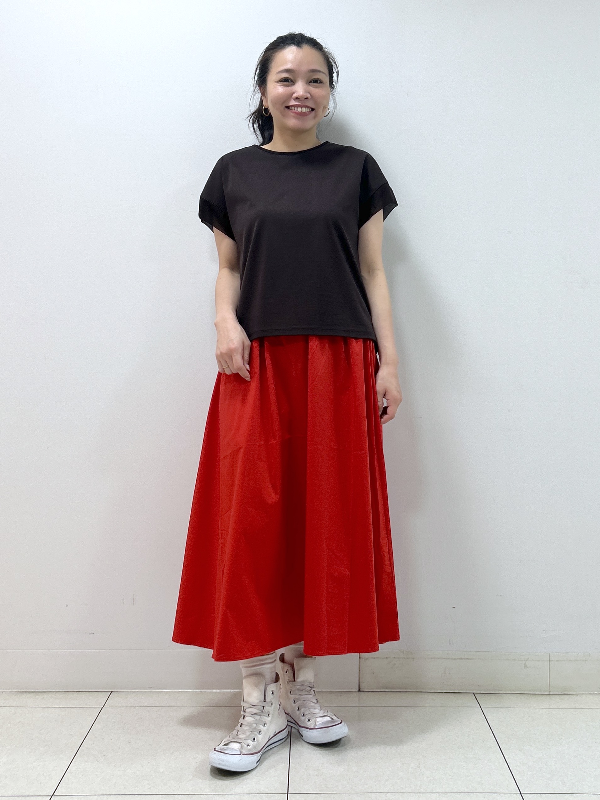 Kaiさんの「Dessin｜【UVカット/接触冷感】美光沢カットソー」を使ったコーディネート
