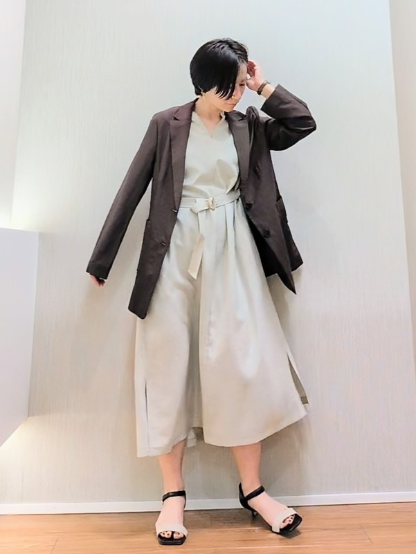 ミズタさんの「UNTITLED｜◆【程よいシアー感/洗える】エアリーバイオジャケット」を使ったコーディネート
