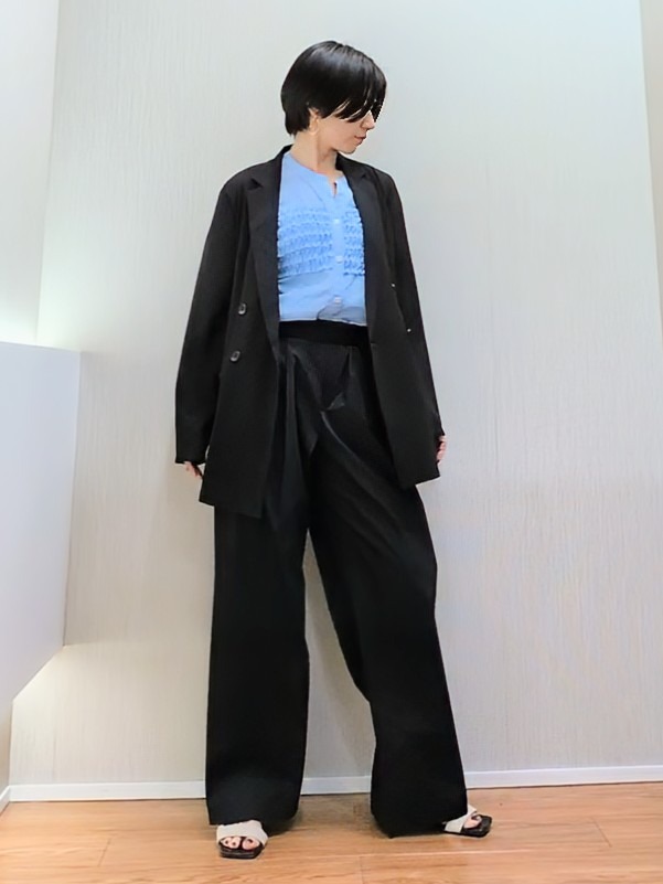 ミズタさんの「UNTITLED｜◆【セットアップ可/接触冷感/通気性】ドライシアーダブルジャケット」を使ったコーディネート