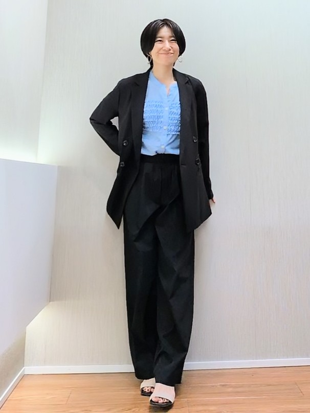 ミズタさんの「UNTITLED｜◆【セットアップ可/接触冷感/通気性】ドライシアーダブルジャケット」を使ったコーディネート