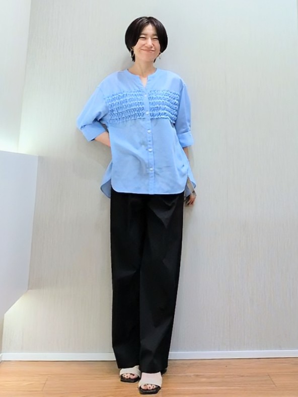 ミズタさんの「UNTITLED｜◆【セットアップ可/接触冷感/通気性】ドライシアーダブルジャケット」を使ったコーディネート