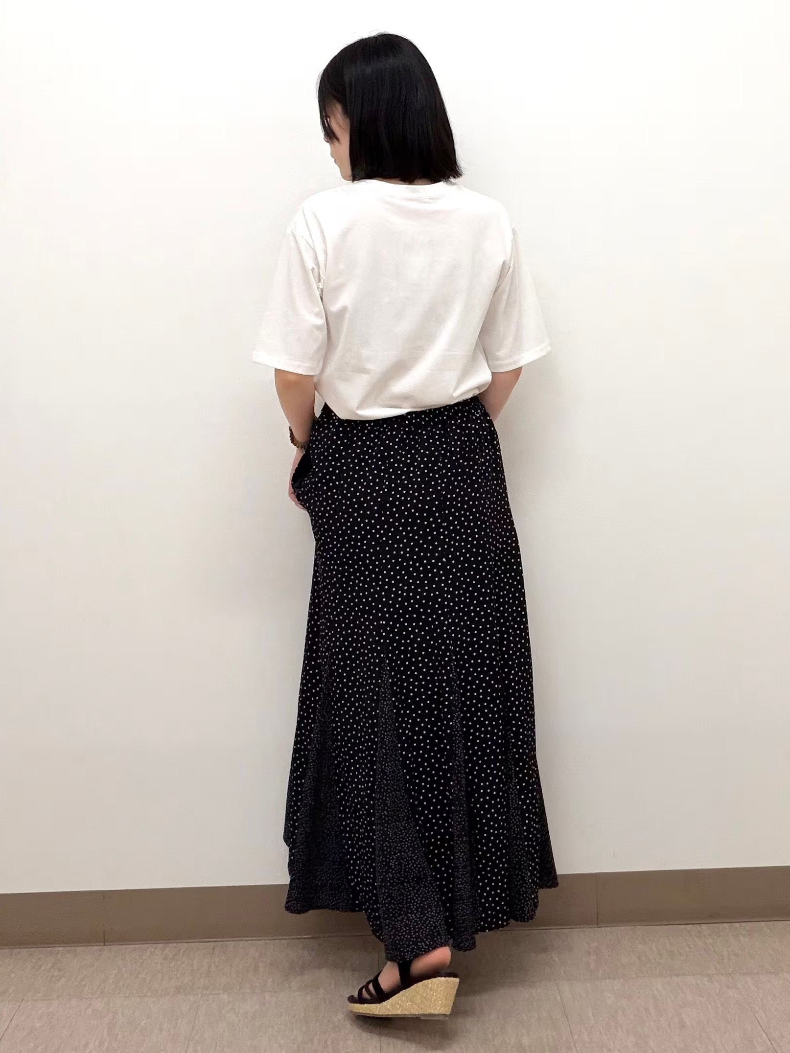 さあやさんの「grove｜【UVカット/接触冷感】プリントアソート5分袖Tシャツ」を使ったコーディネート