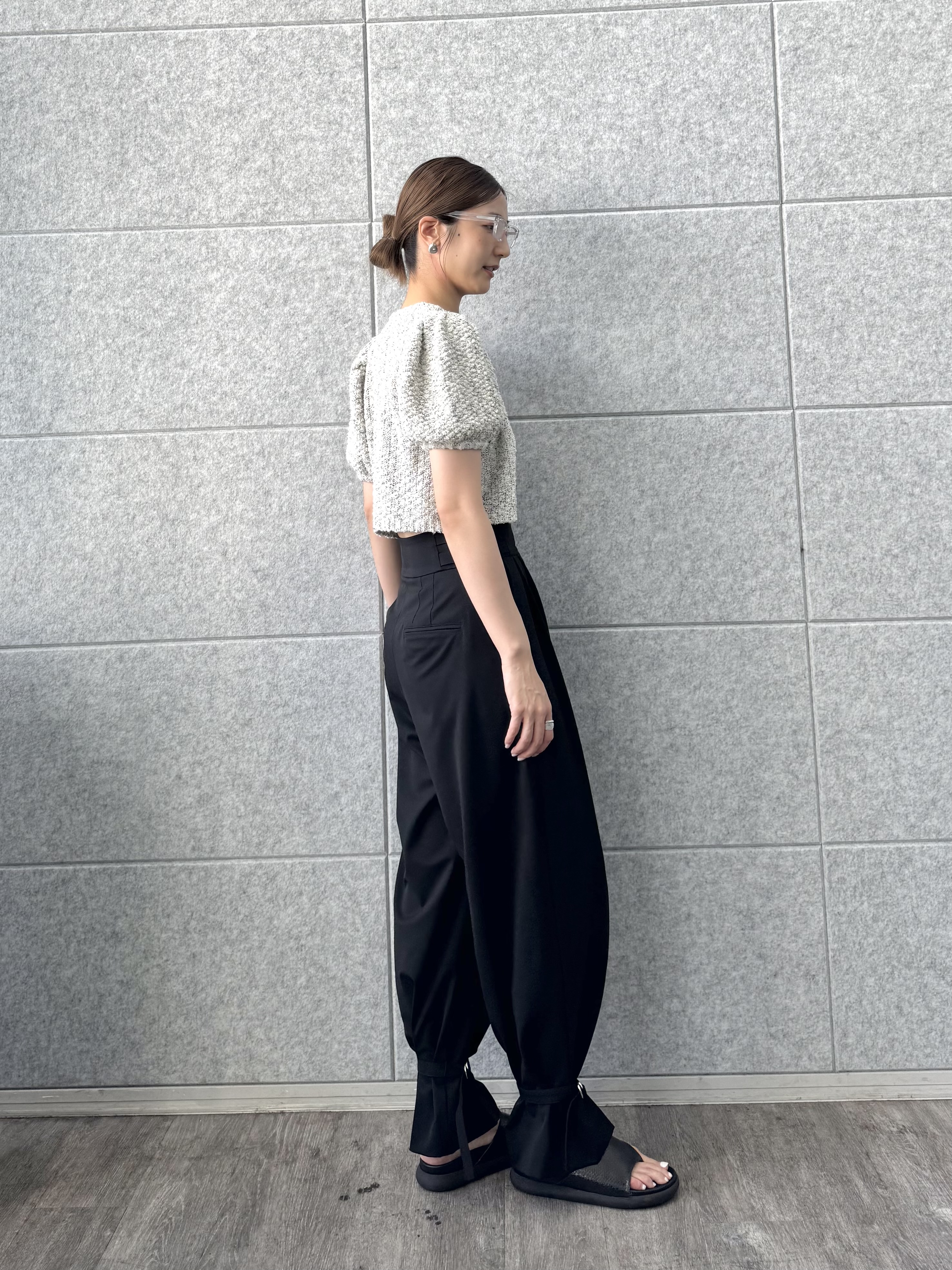 uchi__yamaさんの「CODE A｜cloudy puff cardigan」を使ったコーディネート