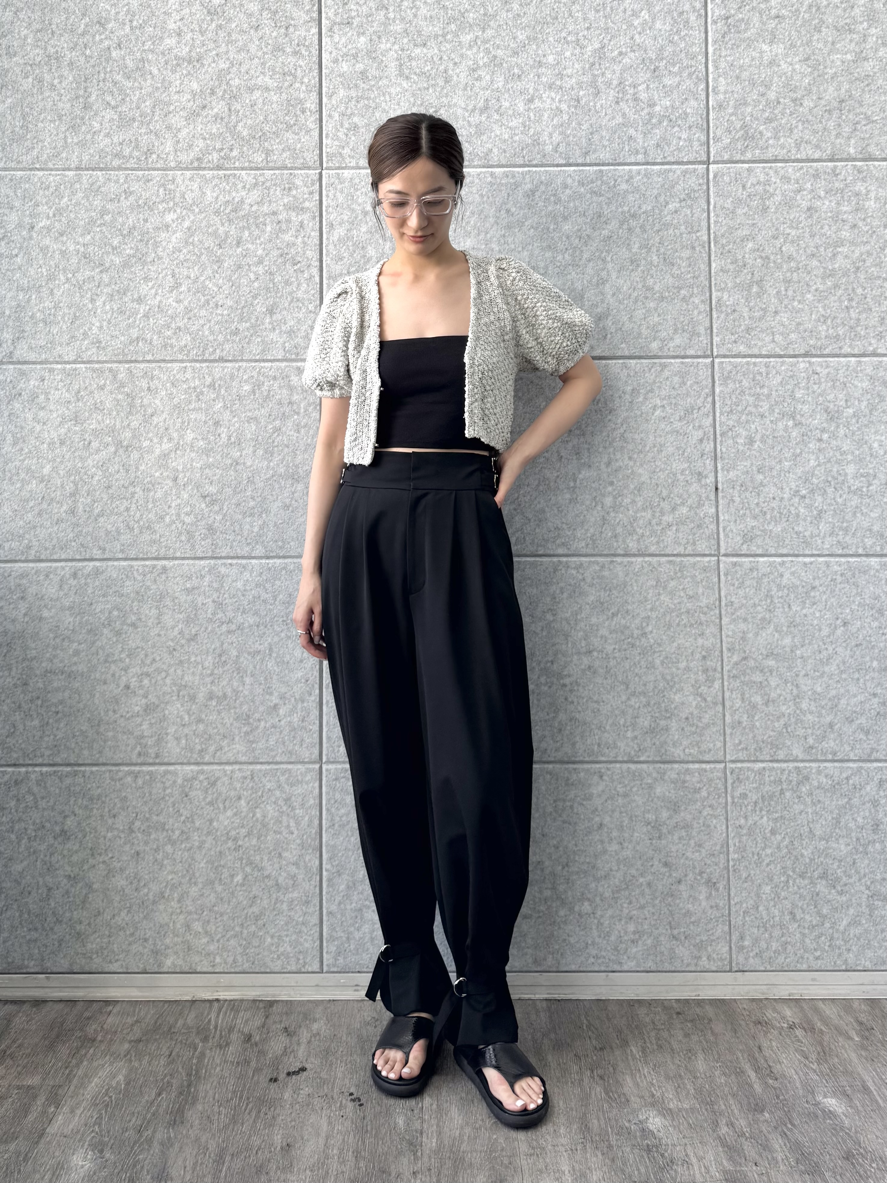 uchi__yamaさんの「CODE A｜cloudy puff cardigan」を使ったコーディネート