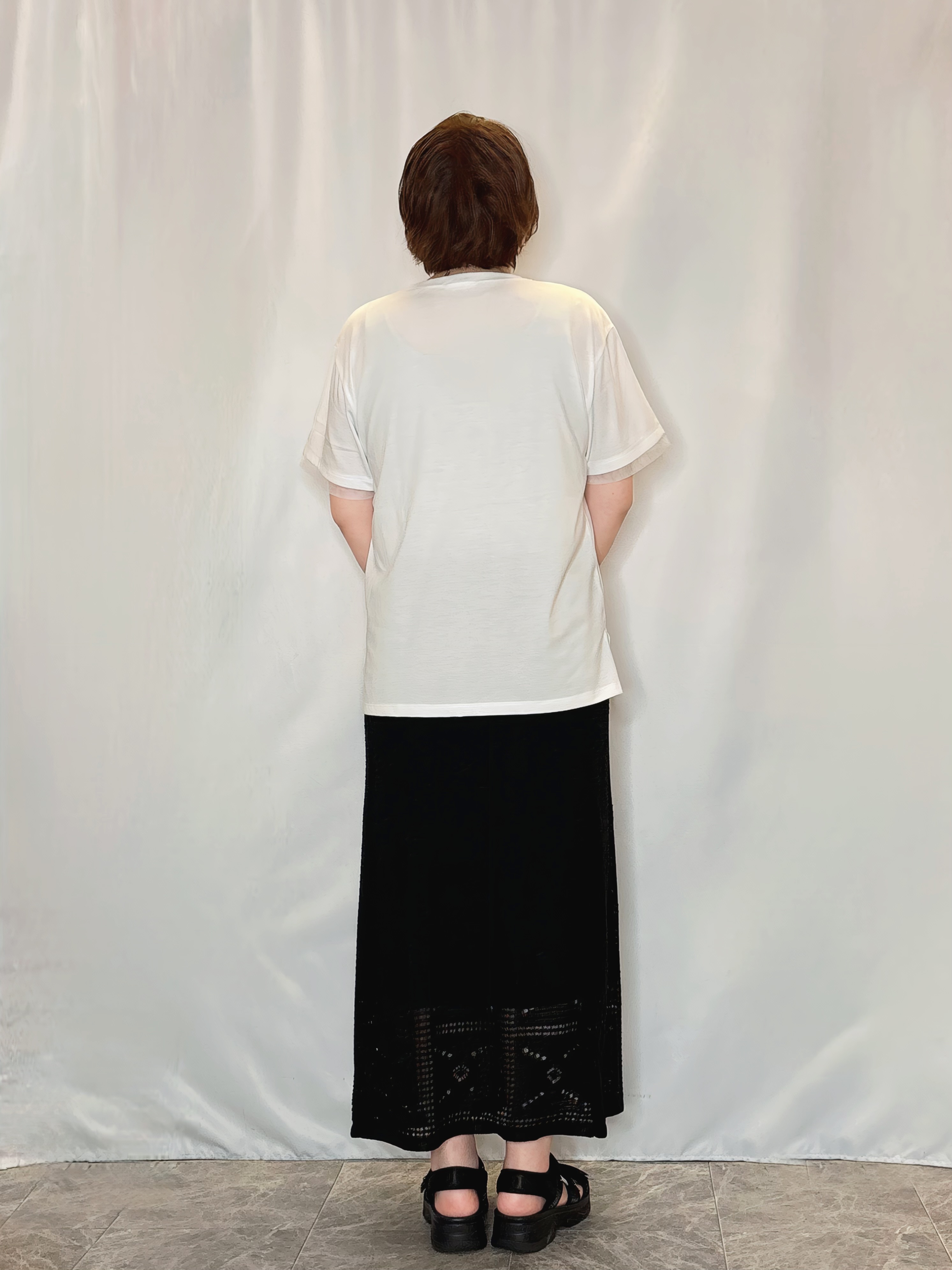 たみさんの「SHOO･LA･RUE｜【高レビュー/洗濯機可/セットアップ可】軽凛(かろりん) 半袖ジャケット」を使ったコーディネート