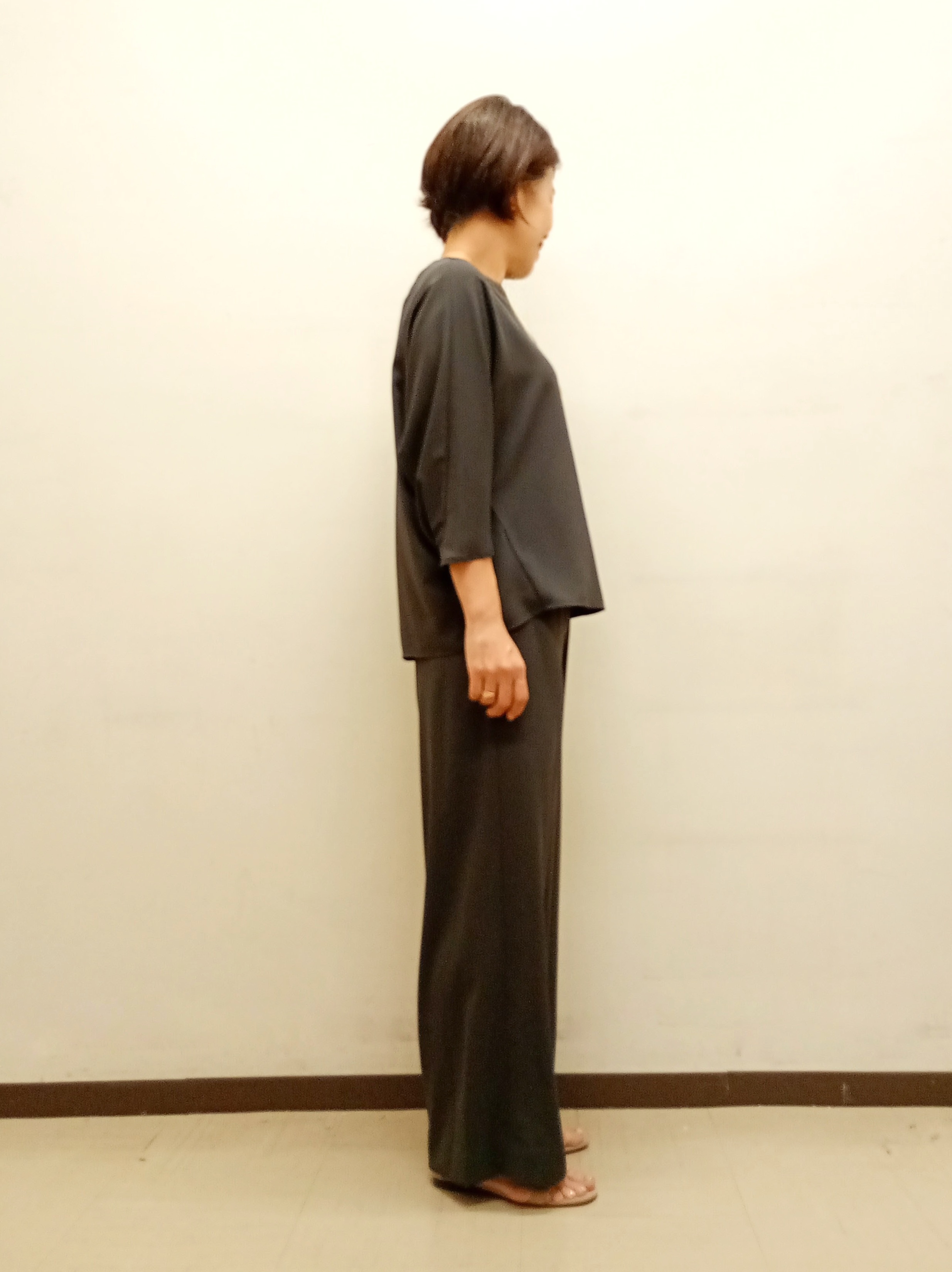 Kさんの「INDIVI｜【接触冷感／透湿／着る日傘】ドルマントップス」を使ったコーディネート