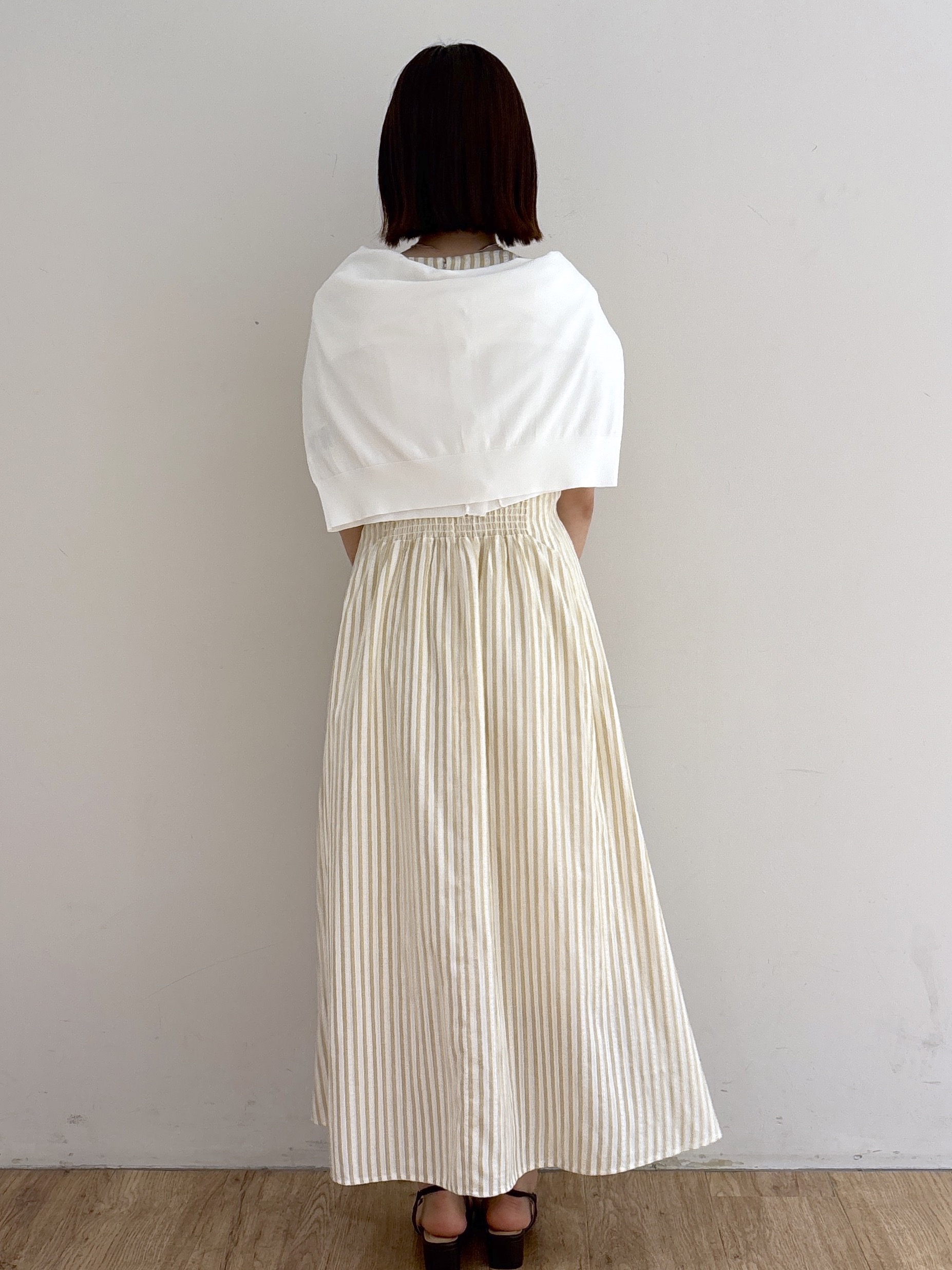 mireiさんの「OPAQUE.CLIP｜【UV／接触冷感】Vネックリラクシーニットカーディガン《洗濯機OK／抗ピル》」を使ったコーディネート