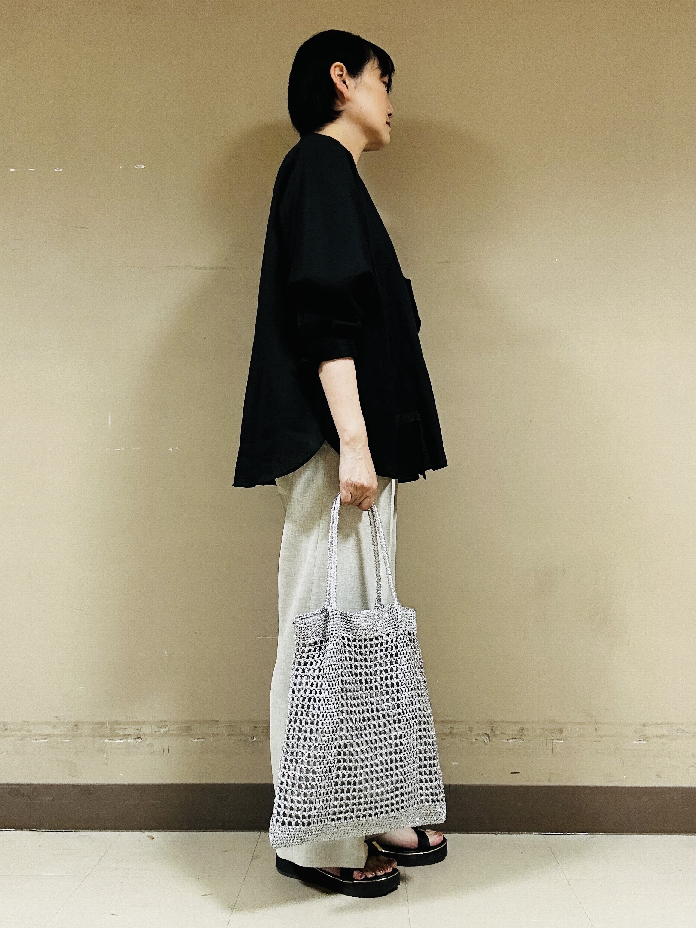 naoさんの「UNTITLED｜【麻100】リネンドルマンシャツ」を使ったコーディネート
