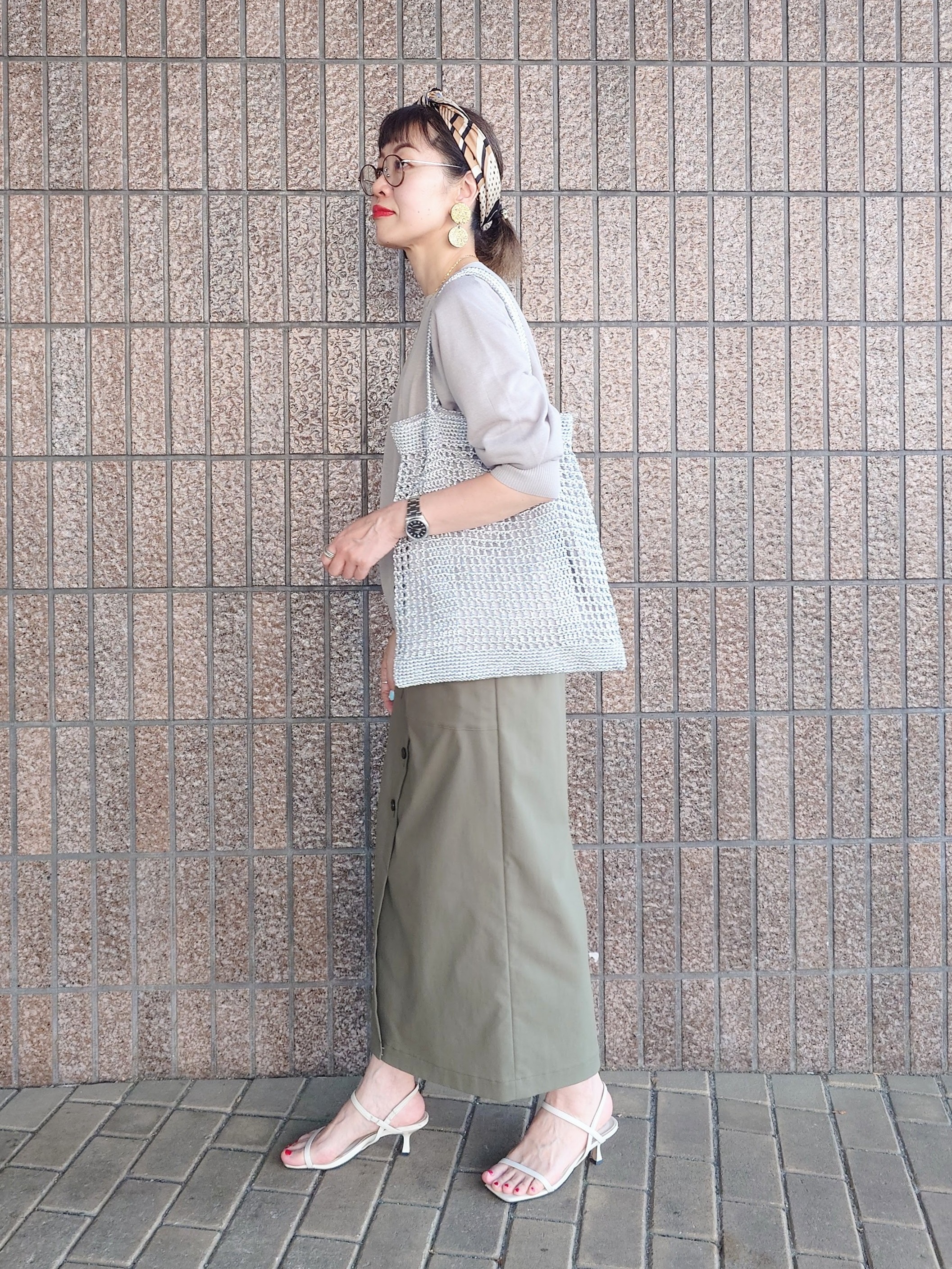 MUTSUKOさんの「UNTITLED｜【アンサンブル可/Tシャツ風/ゆったり】リラックスニットトップス」を使ったコーディネート