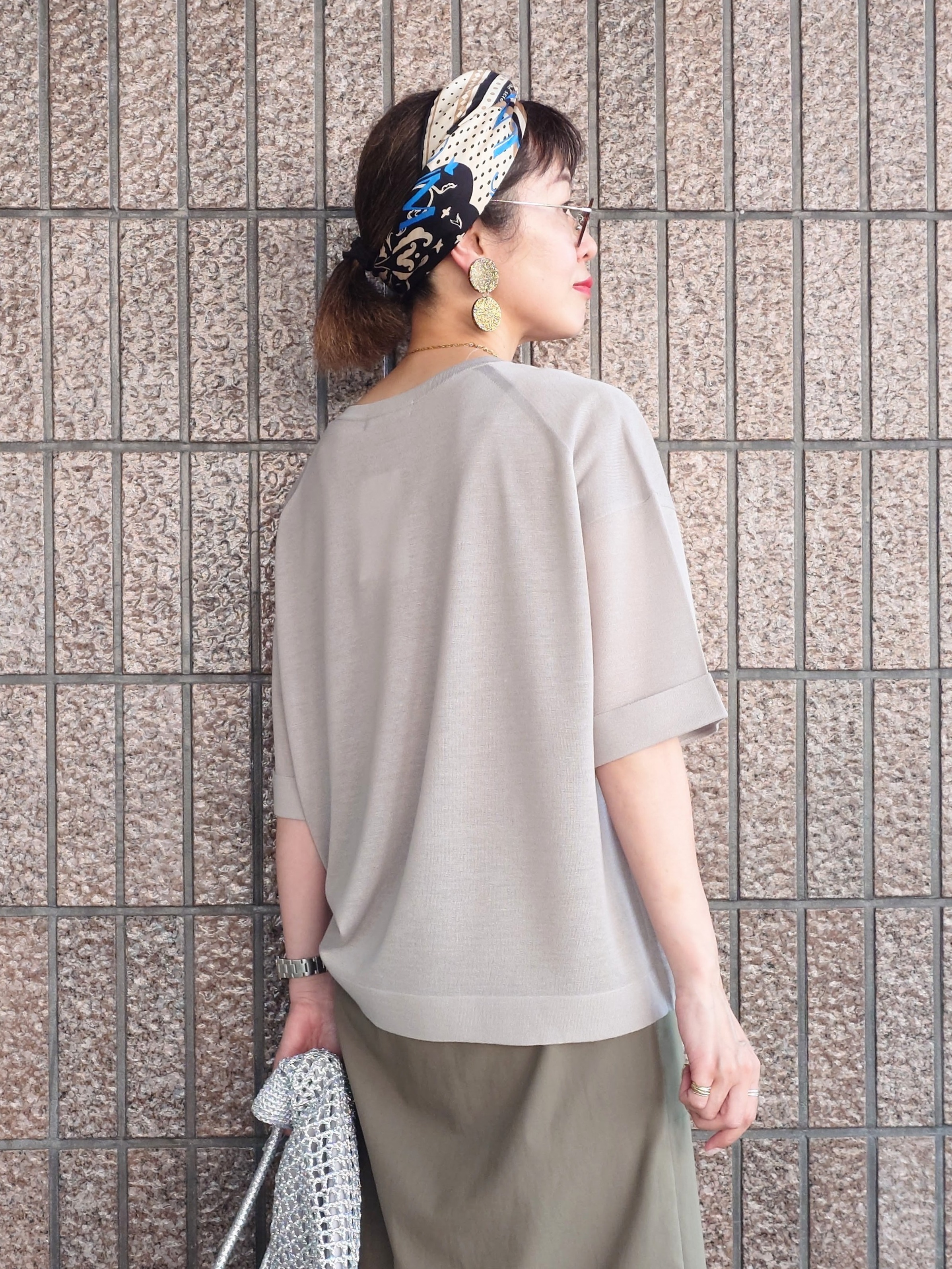 MUTSUKOさんの「UNTITLED｜【アンサンブル可/Tシャツ風/ゆったり】リラックスニットトップス」を使ったコーディネート