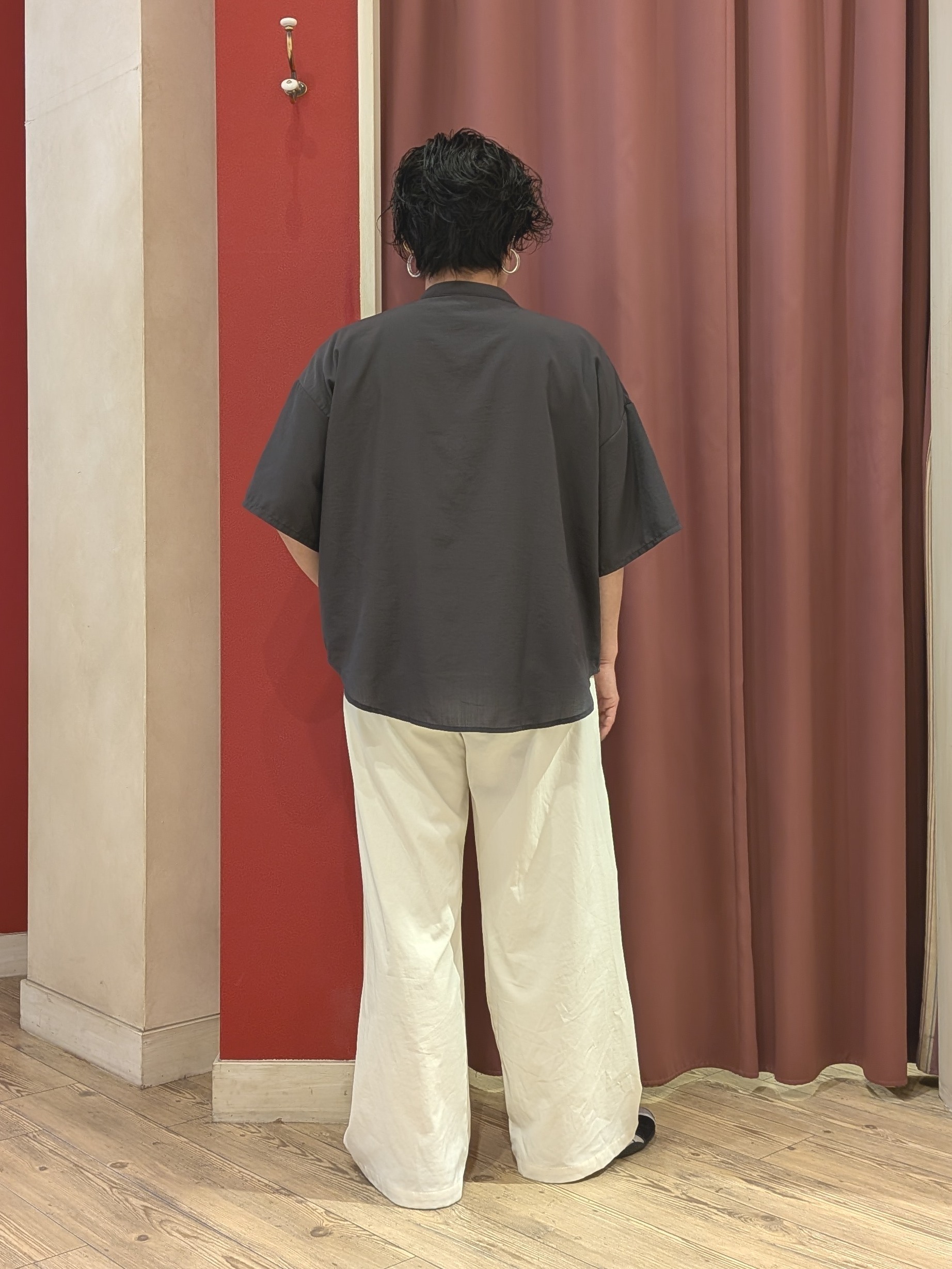 cameさんの「SHOO･LA･RUE｜【洗濯機可/S-LL】大人の抜け感 ゆるっと5分袖シャツ」を使ったコーディネート
