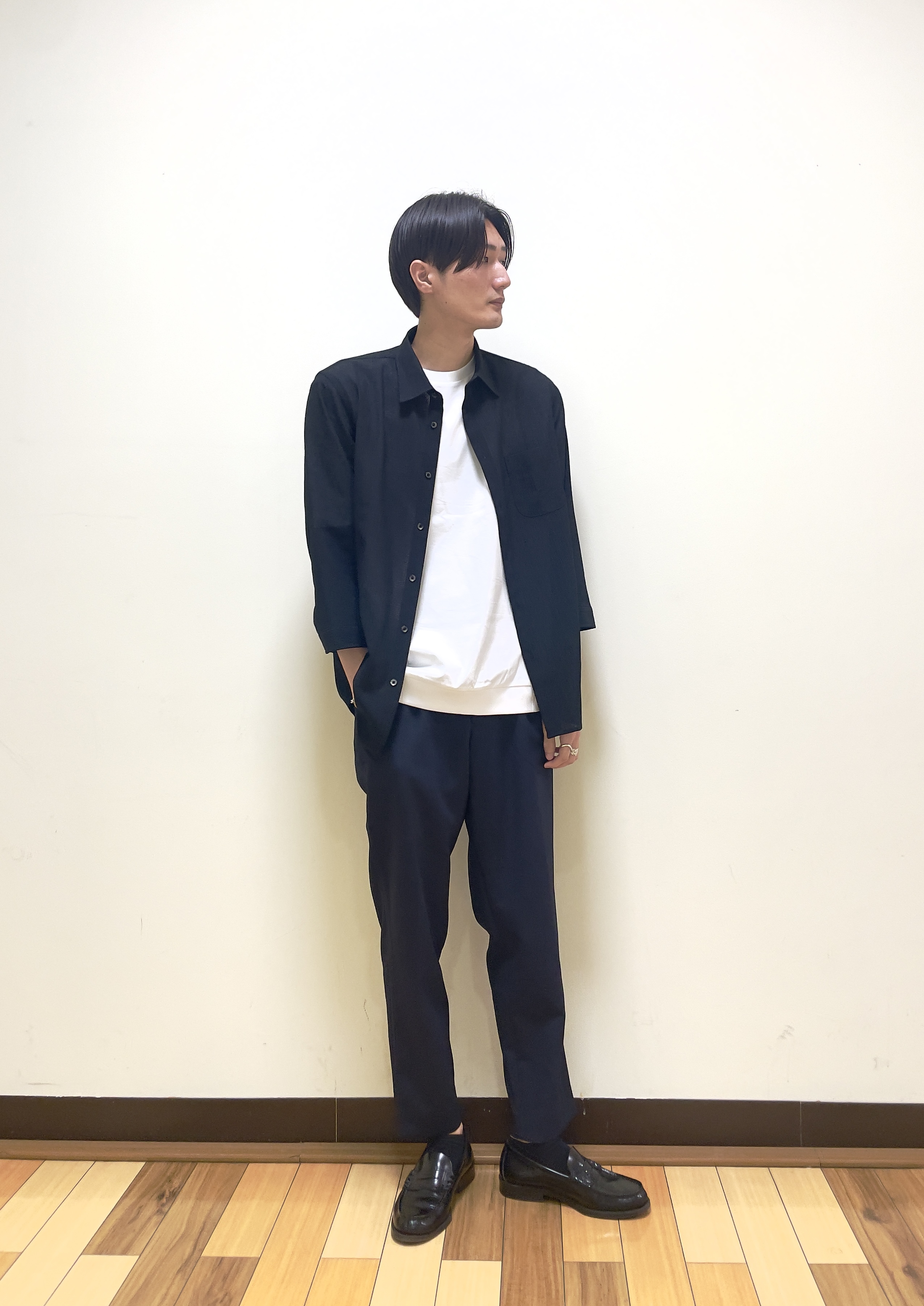 Seiyaさんの「TAKEO KIKUCHI｜【通気性】トリコットサッカー 7分袖シャツ」を使ったコーディネート