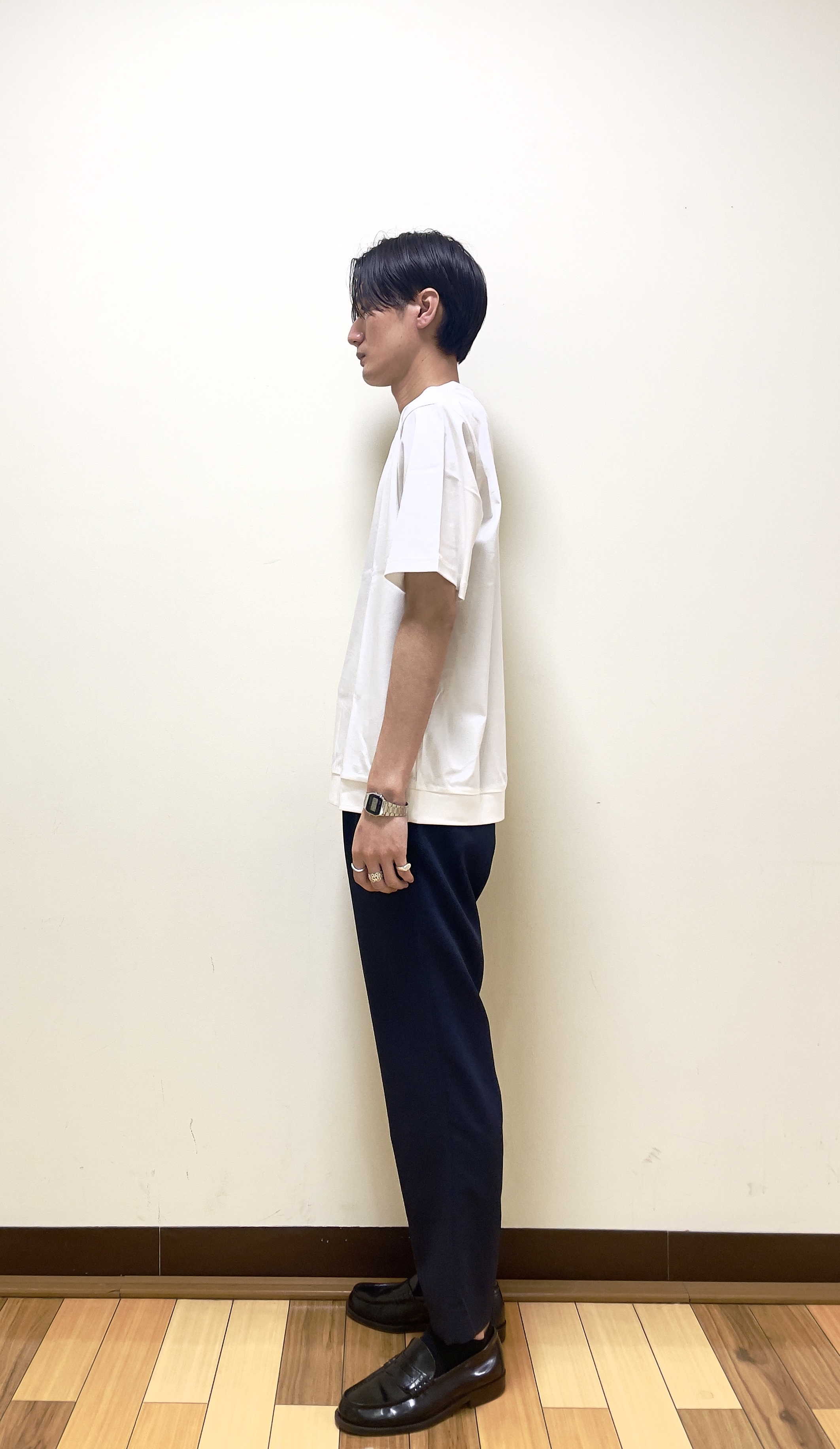 Seiyaさんの「TAKEO KIKUCHI｜【通気性】トリコットサッカー 7分袖シャツ」を使ったコーディネート