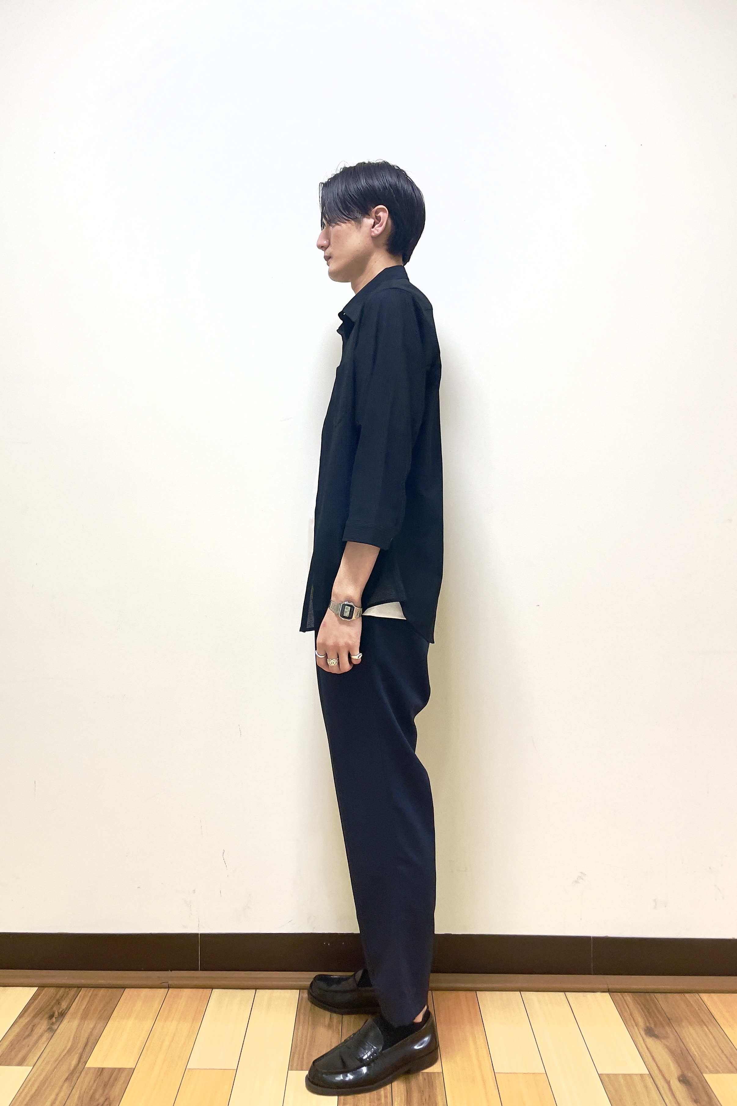 Seiyaさんの「TAKEO KIKUCHI｜【通気性】トリコットサッカー 7分袖シャツ」を使ったコーディネート