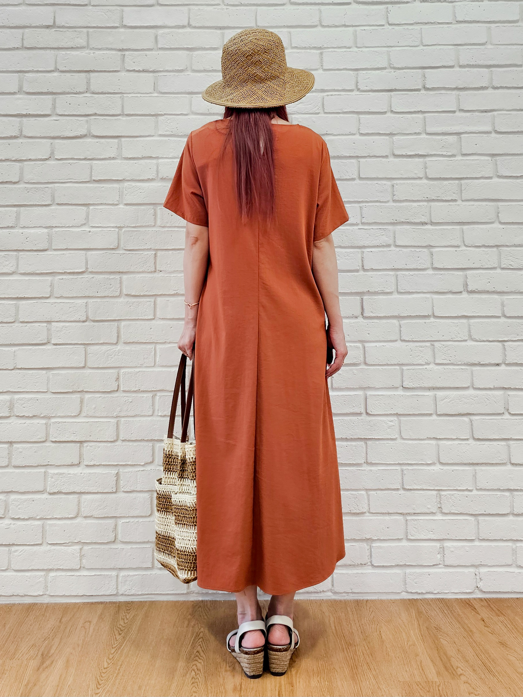 ゆゆさんの「SHOO･LA･RUE｜【S-LL/洗濯機可/セットアップ可】軽凛(かろりん) 切替ワンピース」を使ったコーディネート