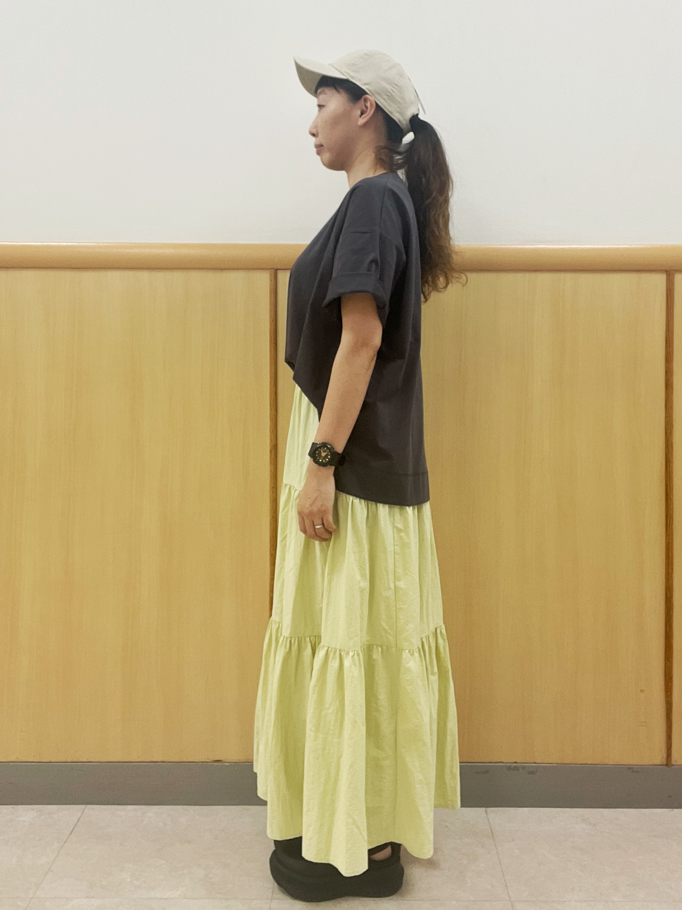Pさんの「OPAQUE.CLIP｜【接触冷感】リラクシーカットソー《洗濯機OK》」を使ったコーディネート