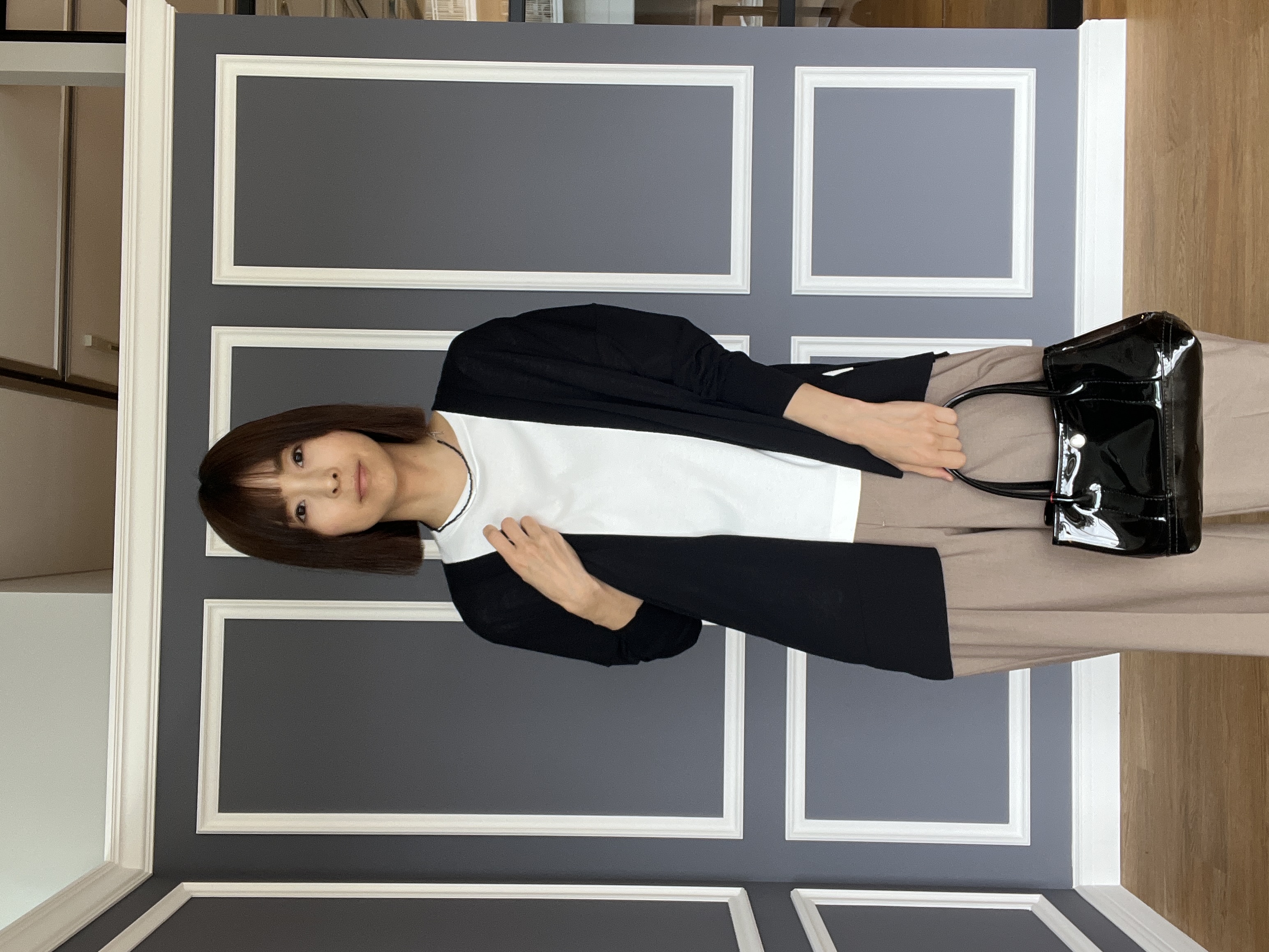 misaさんの「DRESSTERIOR｜【接触冷感/セットアップ可】ストレッチ ワイドパンツ」を使ったコーディネート