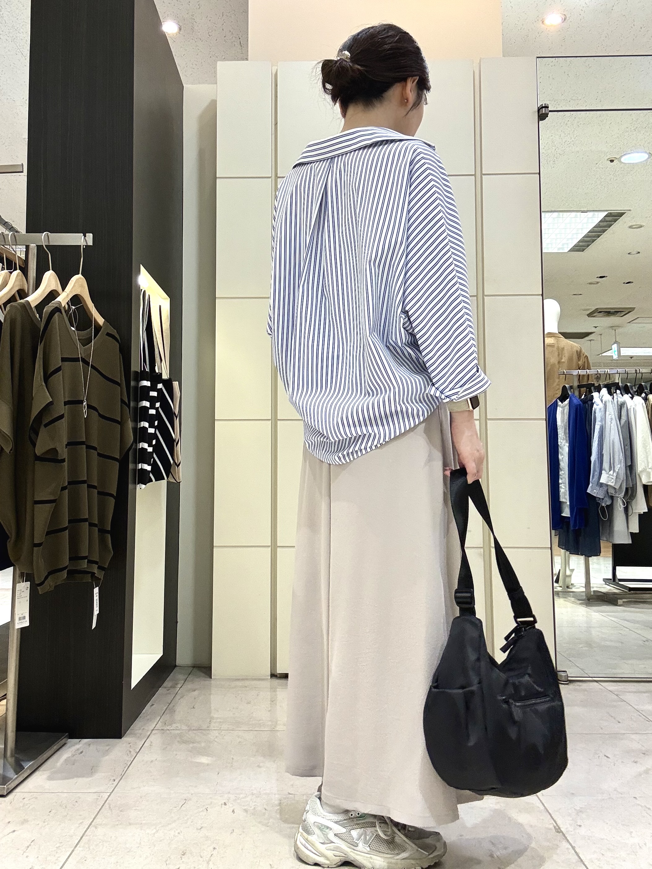 mori.さんの「UNTITLED｜【接触冷感/吸水速乾/UVカット】ドルマンスリーブシャツ」を使ったコーディネート