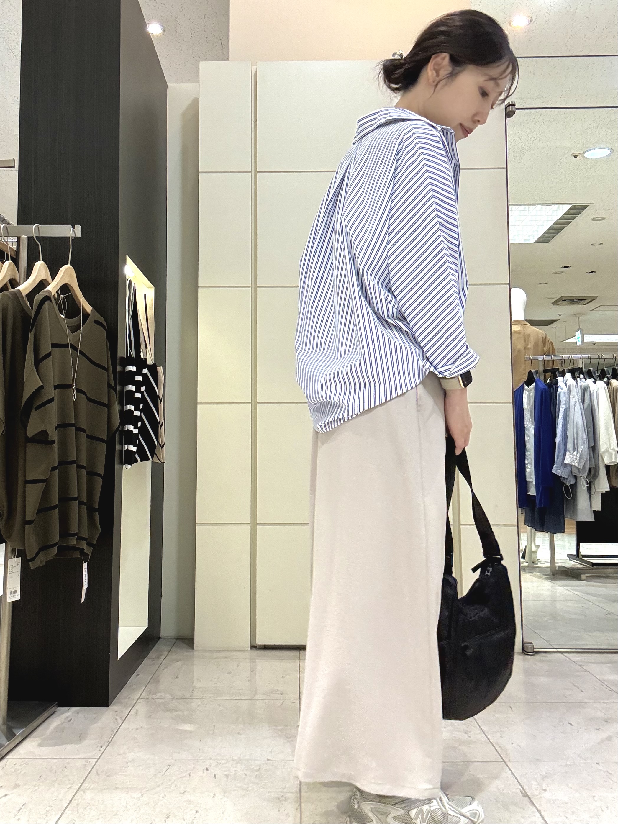 mori.さんの「UNTITLED｜【接触冷感/吸水速乾/UVカット】ドルマンスリーブシャツ」を使ったコーディネート