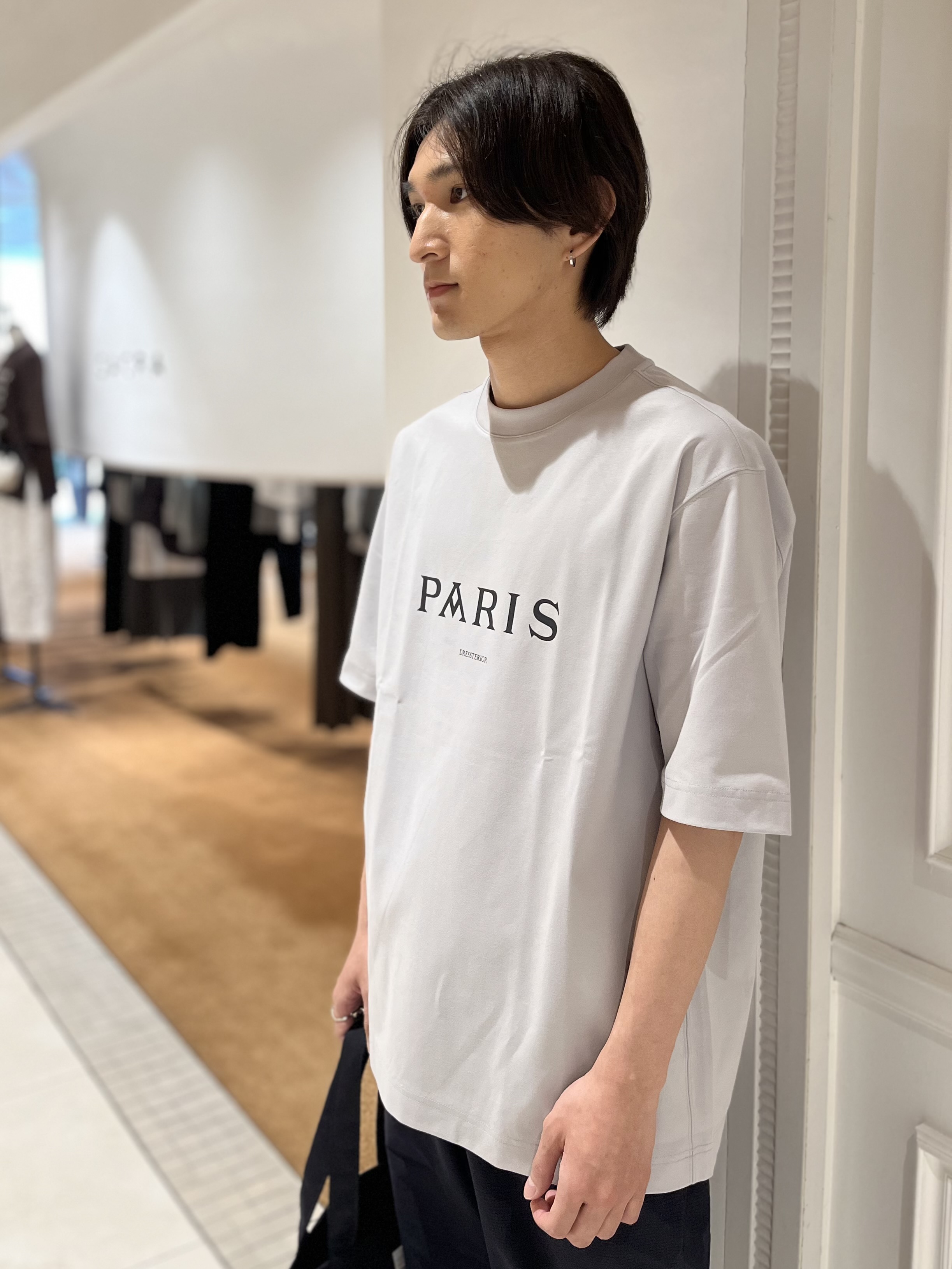 Watanabeさんの「DRESSTERIOR｜【接触冷感／UVカット／抗菌防臭／しわ防止】クールデオドラント ロゴTシャツ」を使ったコーディネート