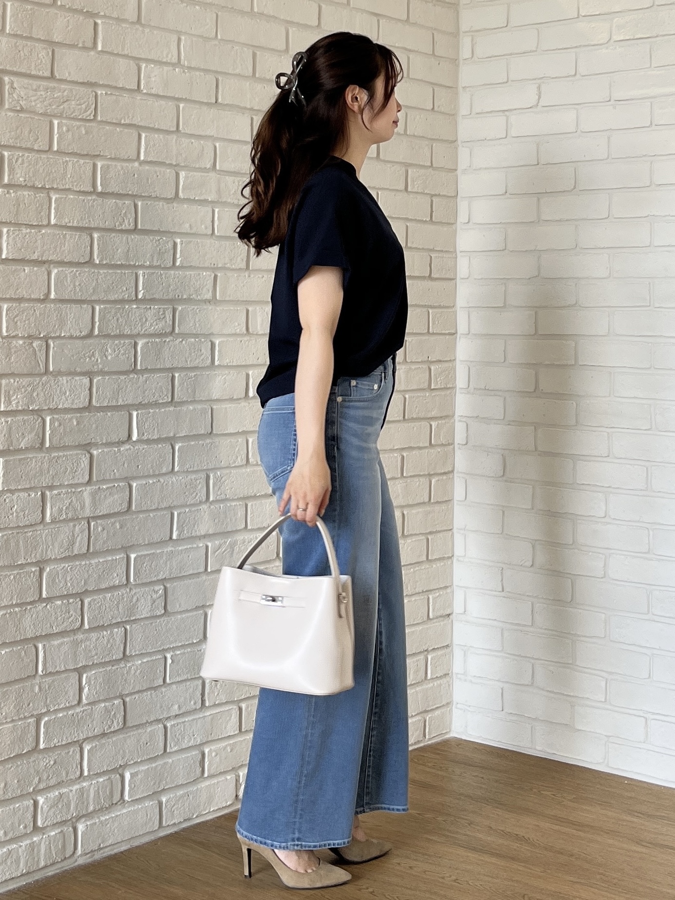 Saekoさんの「UNTITLED｜【セットアップ可/UVカット】エアリークールブラウス」を使ったコーディネート