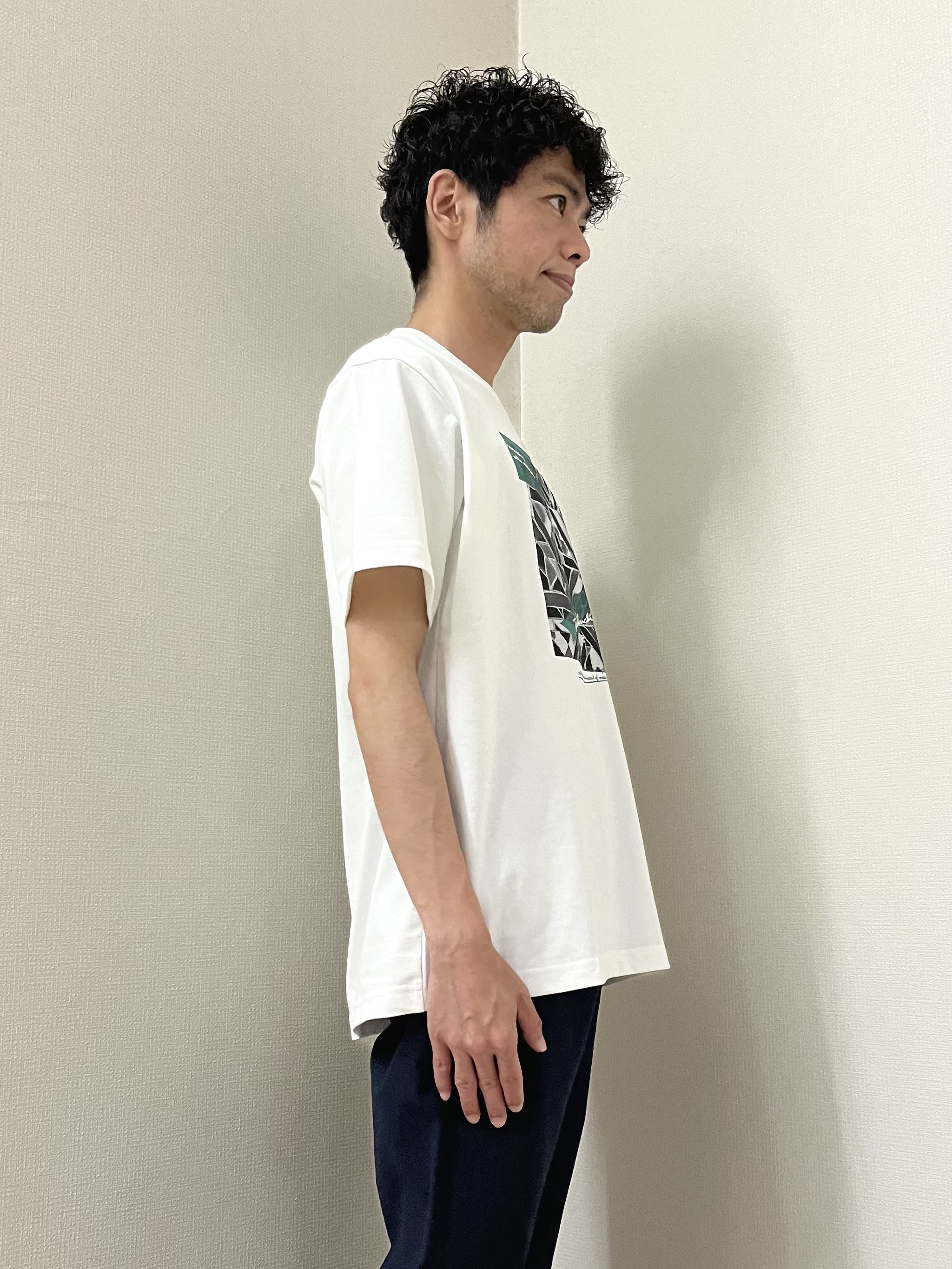 URAさんの「TAKEO KIKUCHI｜【接触冷感】ハイブリッド リネン 七分袖シャツ」を使ったコーディネート