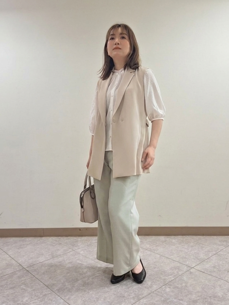 S.xuliさんの「Reflect｜プチハイネック フリルデザインブラウス」を使ったコーディネート