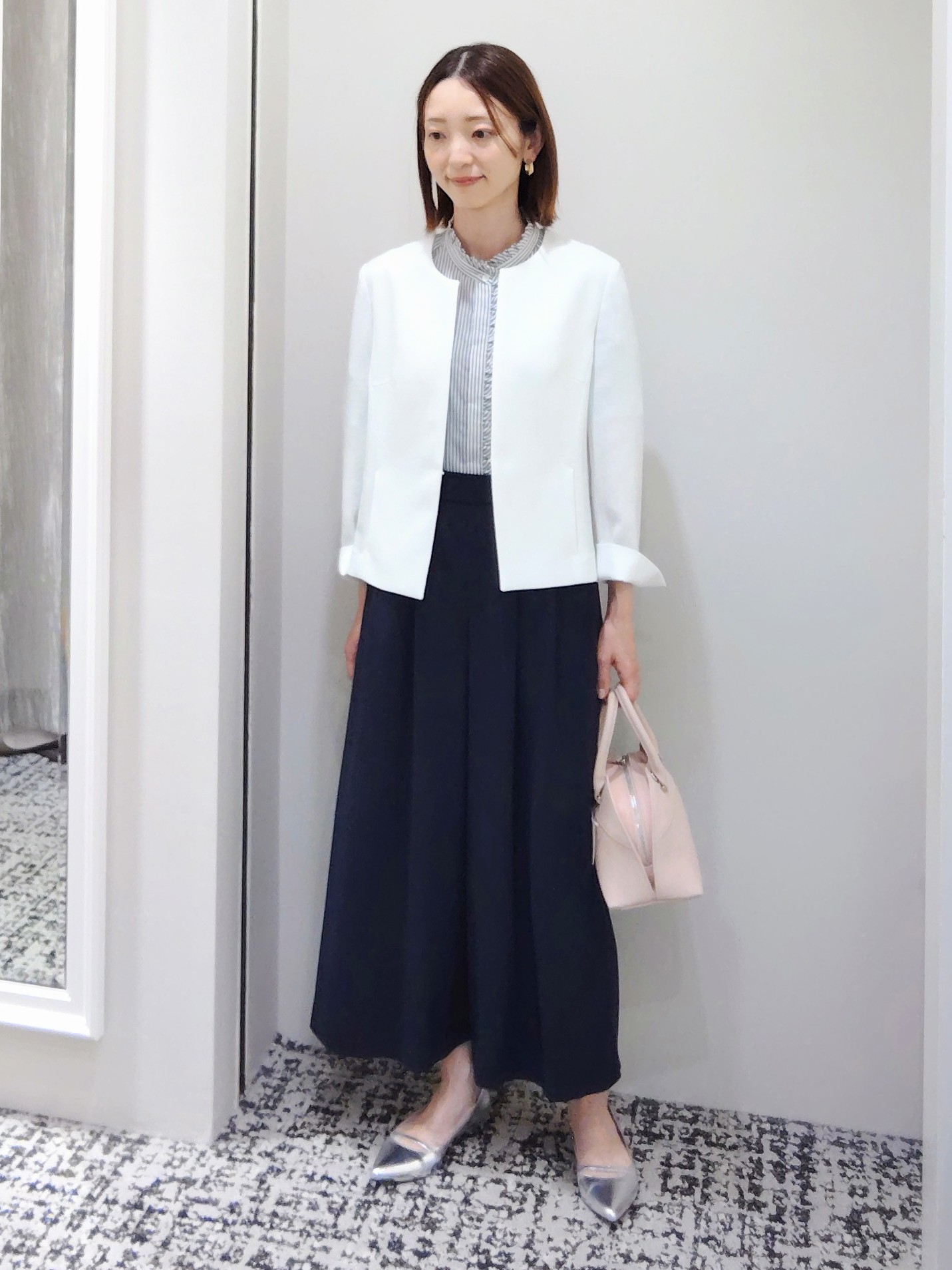 terumiさんの「UNTITLED｜【清涼感/洗える】ミニマルシルエットジャケット」を使ったコーディネート