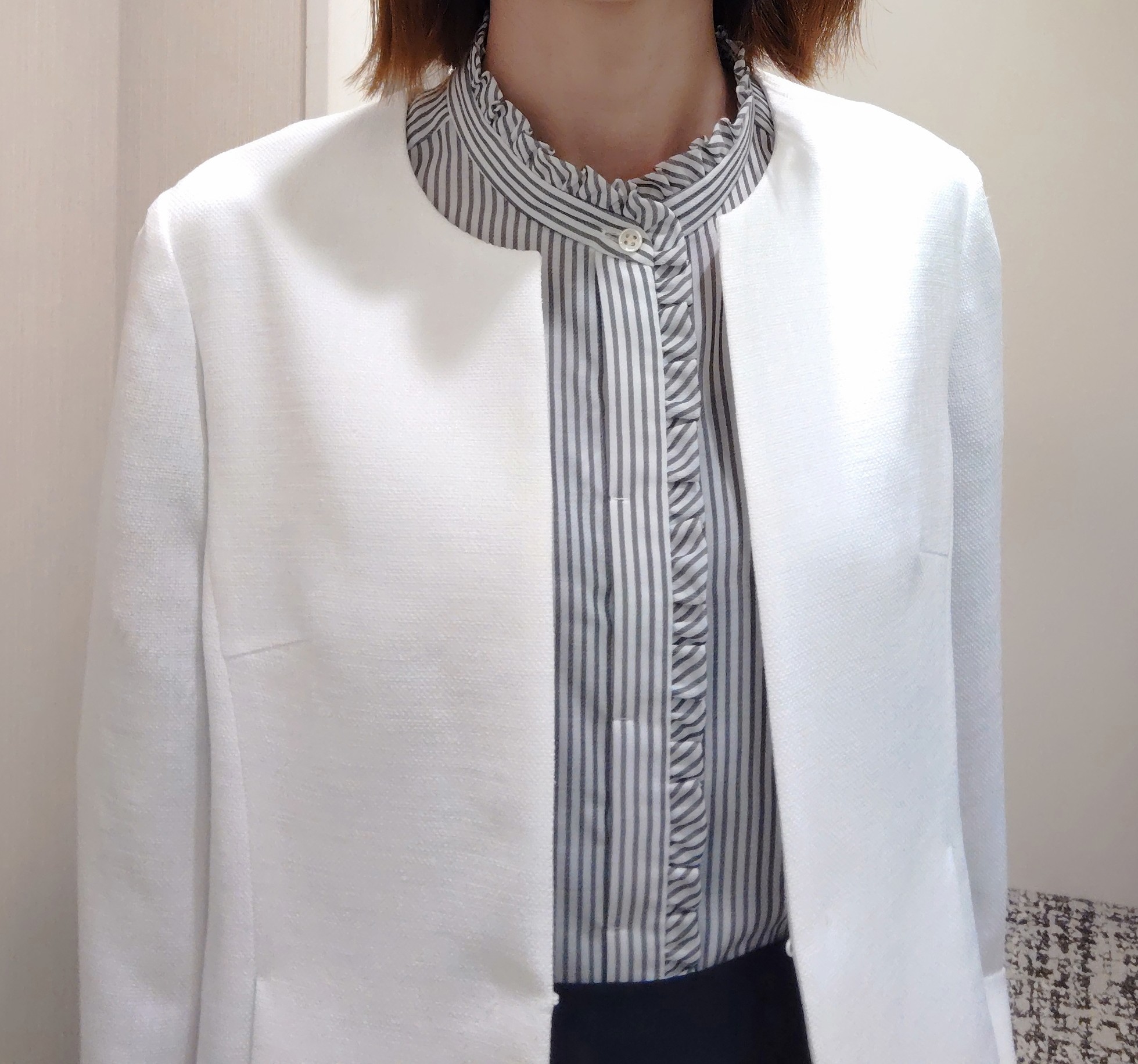 terumiさんの「UNTITLED｜【清涼感/洗える】ミニマルシルエットジャケット」を使ったコーディネート