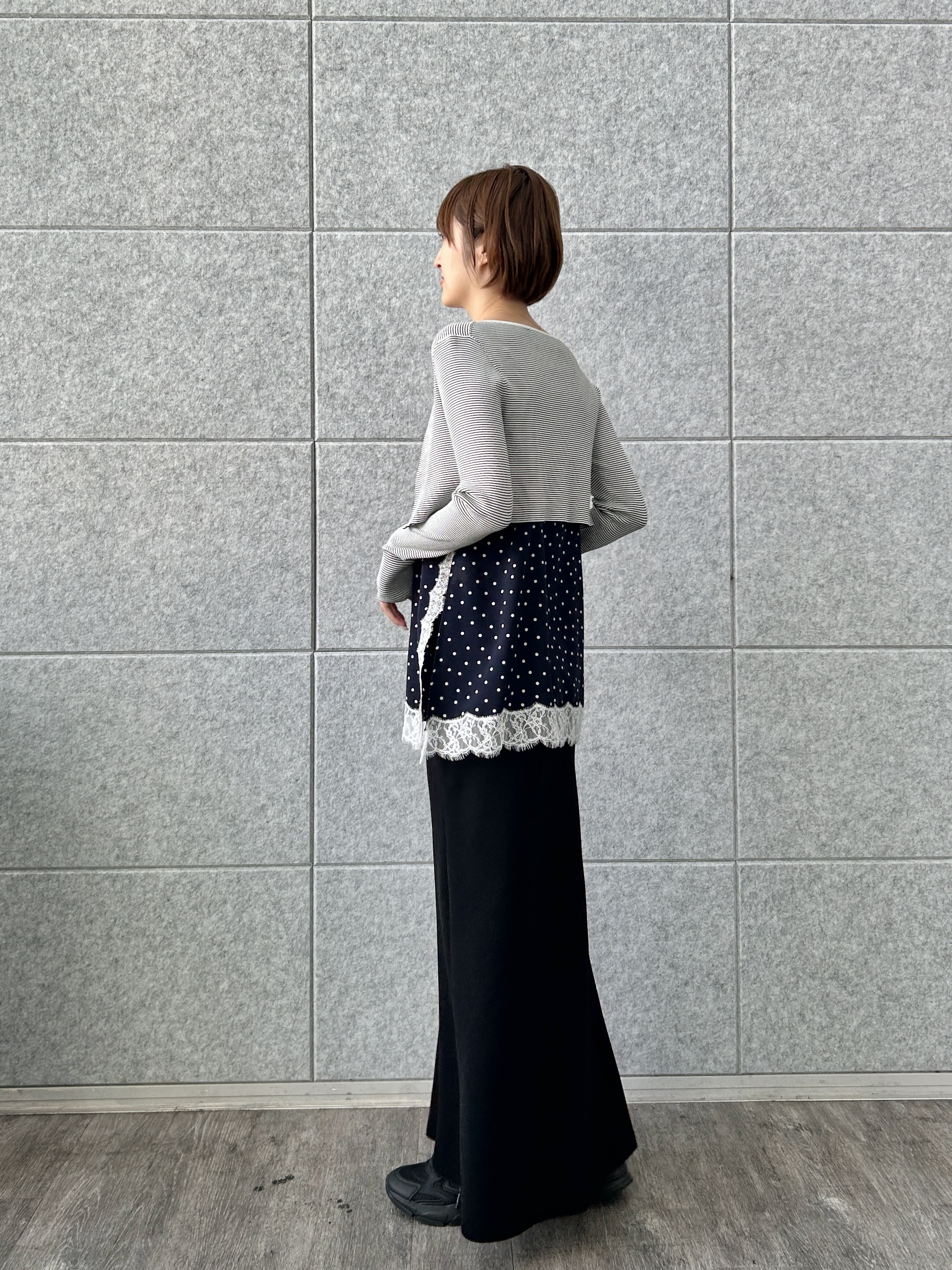 harunaさんの「CODE A｜dot lingerie lace cami」を使ったコーディネート