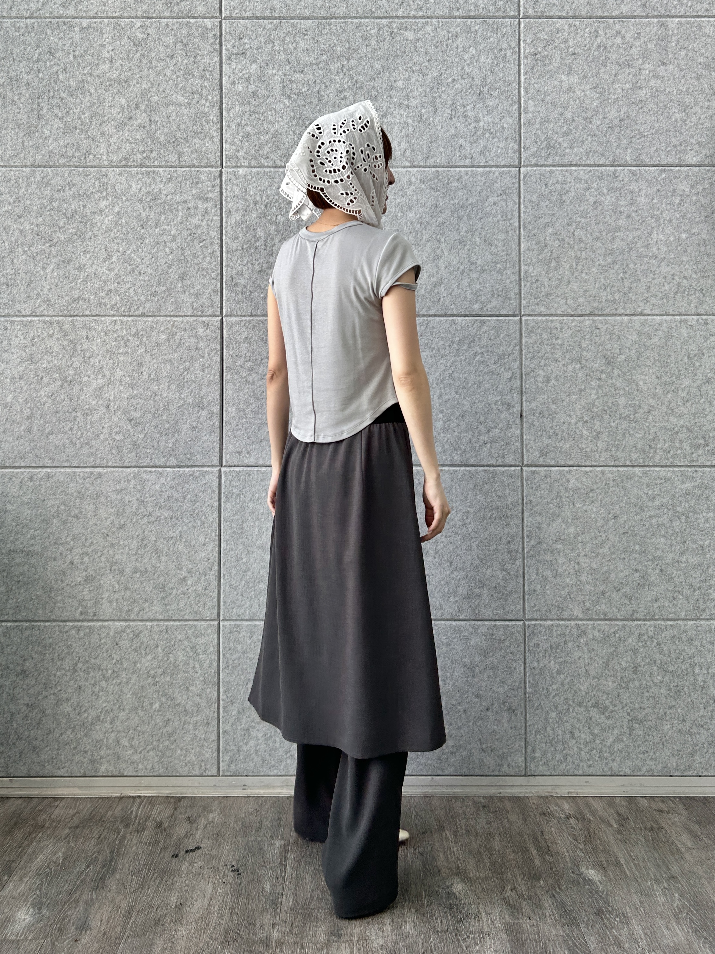 harunaさんの「CODE A｜compact edge tee」を使ったコーディネート